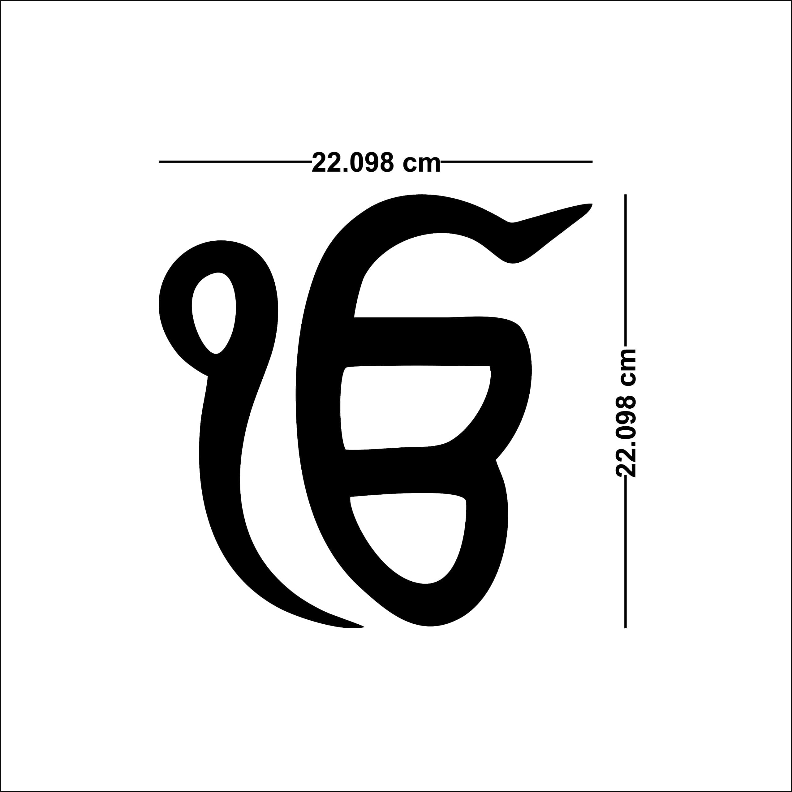 Wall1ders Ik Onkar Khanda Mirror Stickers for Wall, Acrylic Decor, Hall Room, Bed Room, Kitchen