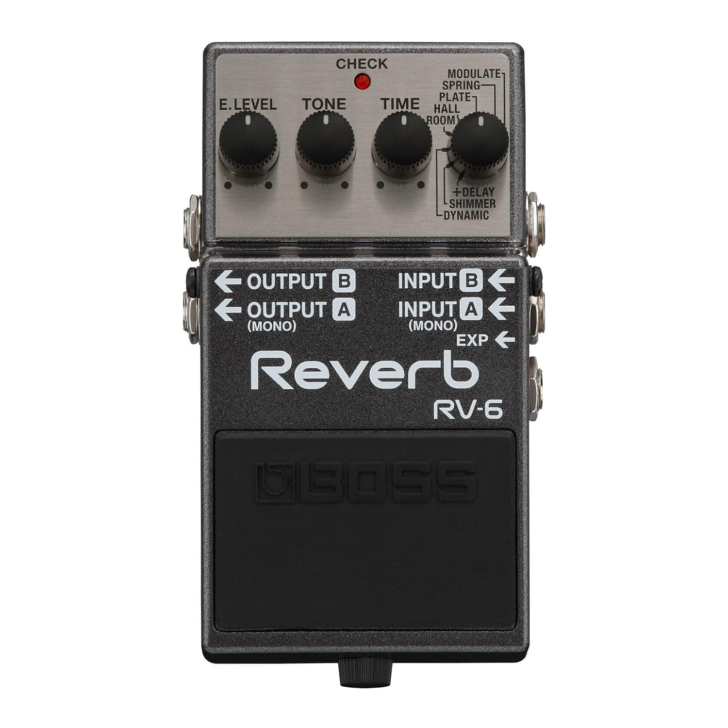 BOSS RV-6 Digital Reverb Effects Pedal, Black