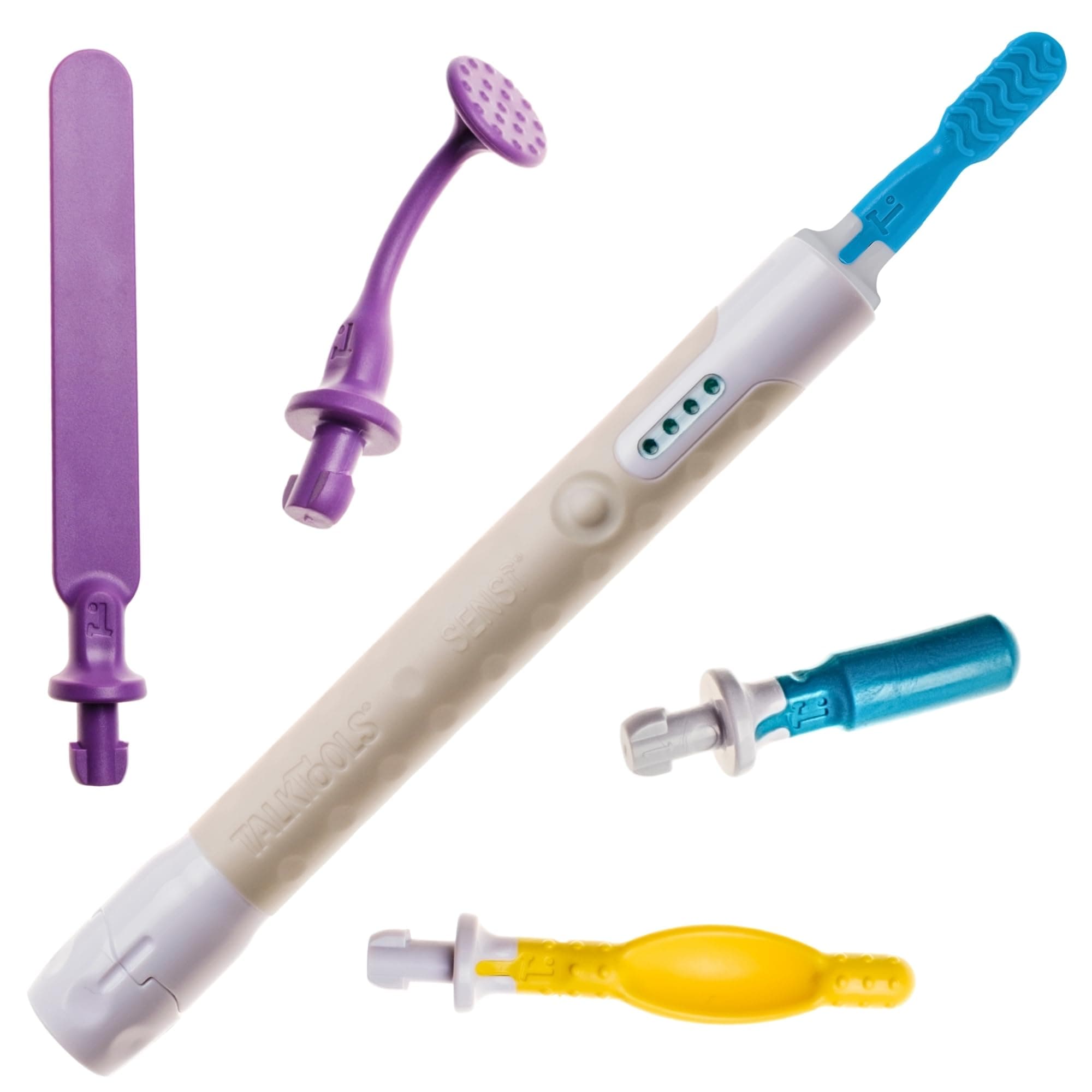 TalkTools Sensi Sensory Integration Kit with 5 Sensory Oral Motor Tips and Storage Case, Assorted