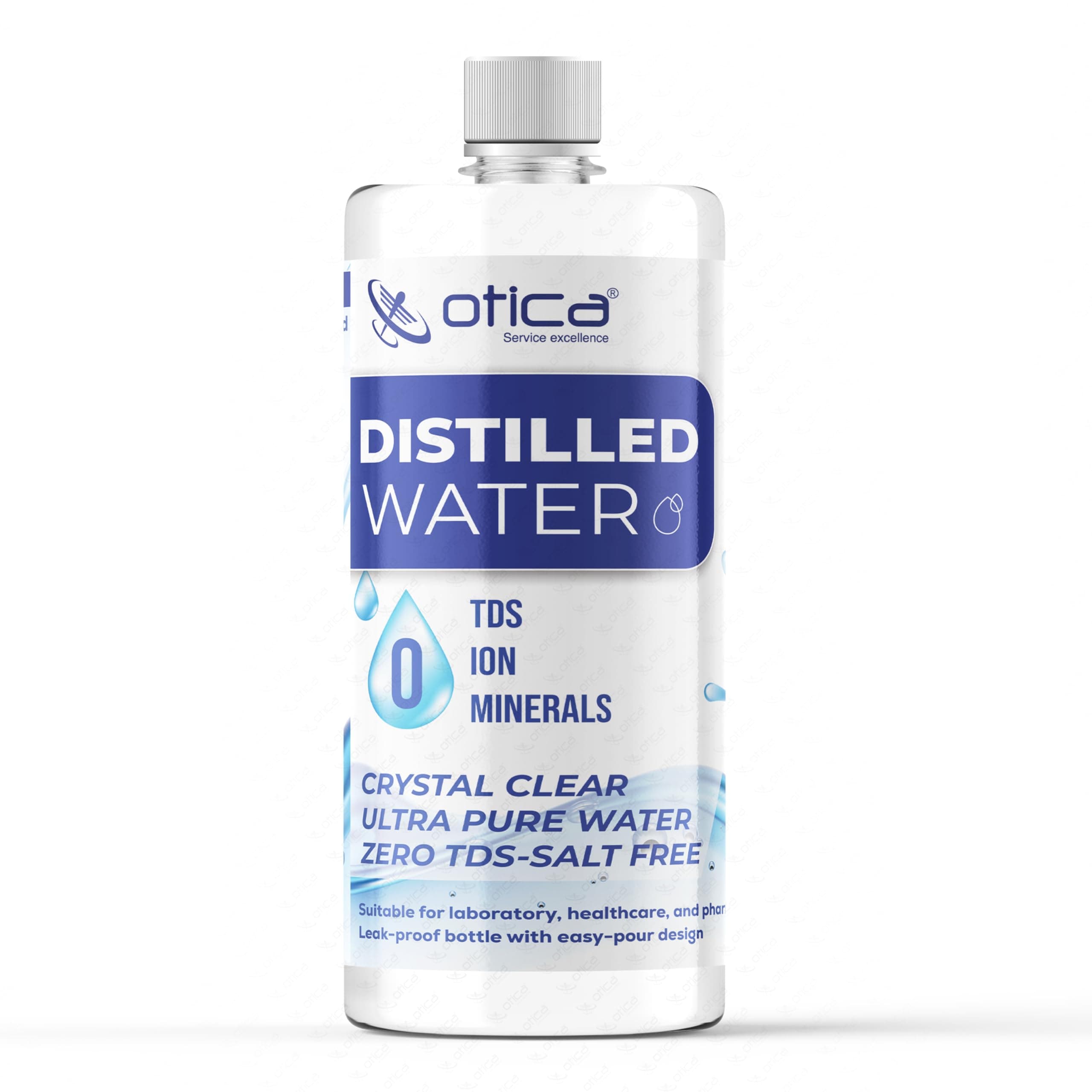 OTICA Distilled Water 1L Ultrapure with 0 TDS for Battery| Humidifiers | Inverter Battery | Cosmetics | Oxygen Concentrators | Distilled Water 1 litre | Battery Water 1 Litre | Zero TDS Water