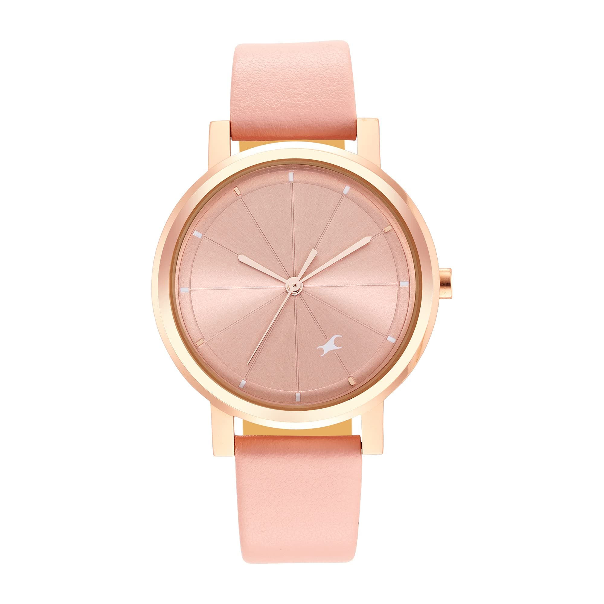 Fastrack Quartz Analog Pink Dial Watch for Girls-68028WL01/NT68028WL01