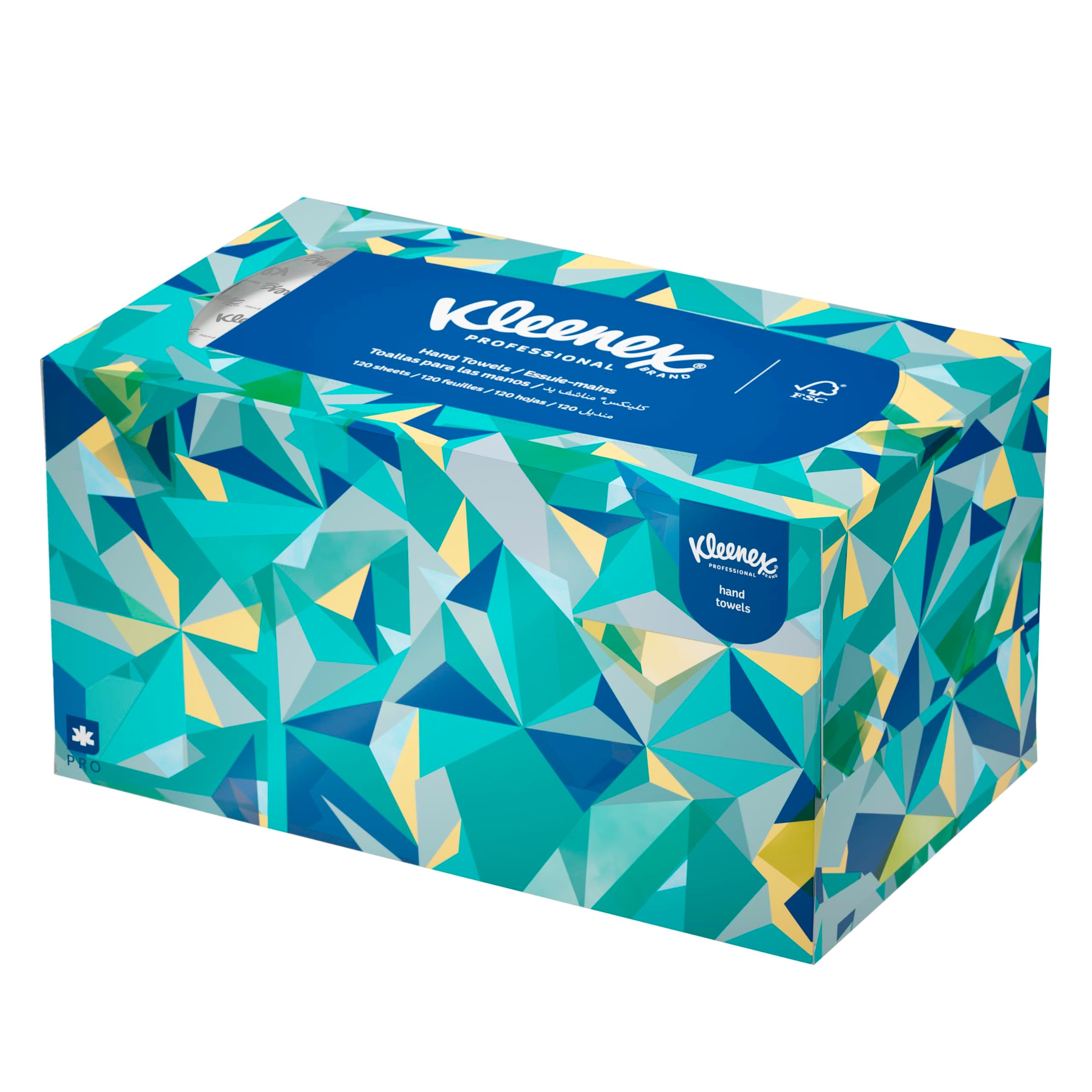 KLEENEX Pop-Up Box Hand Towels, Paper, 9 x 10-1/2, 120/pack