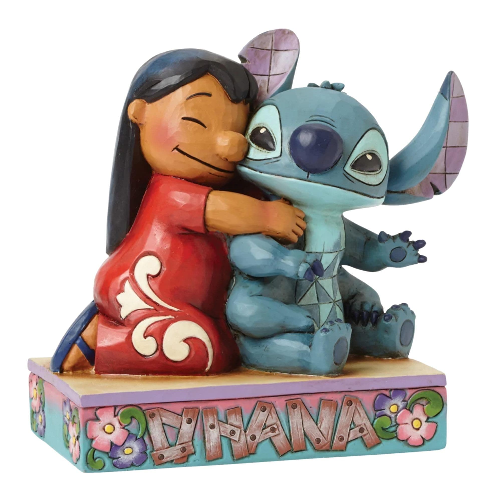 Enesco Disney Traditions by Jim Shore Lilo and Stitch Resin Figurine (4.875 in, Red, Blue)