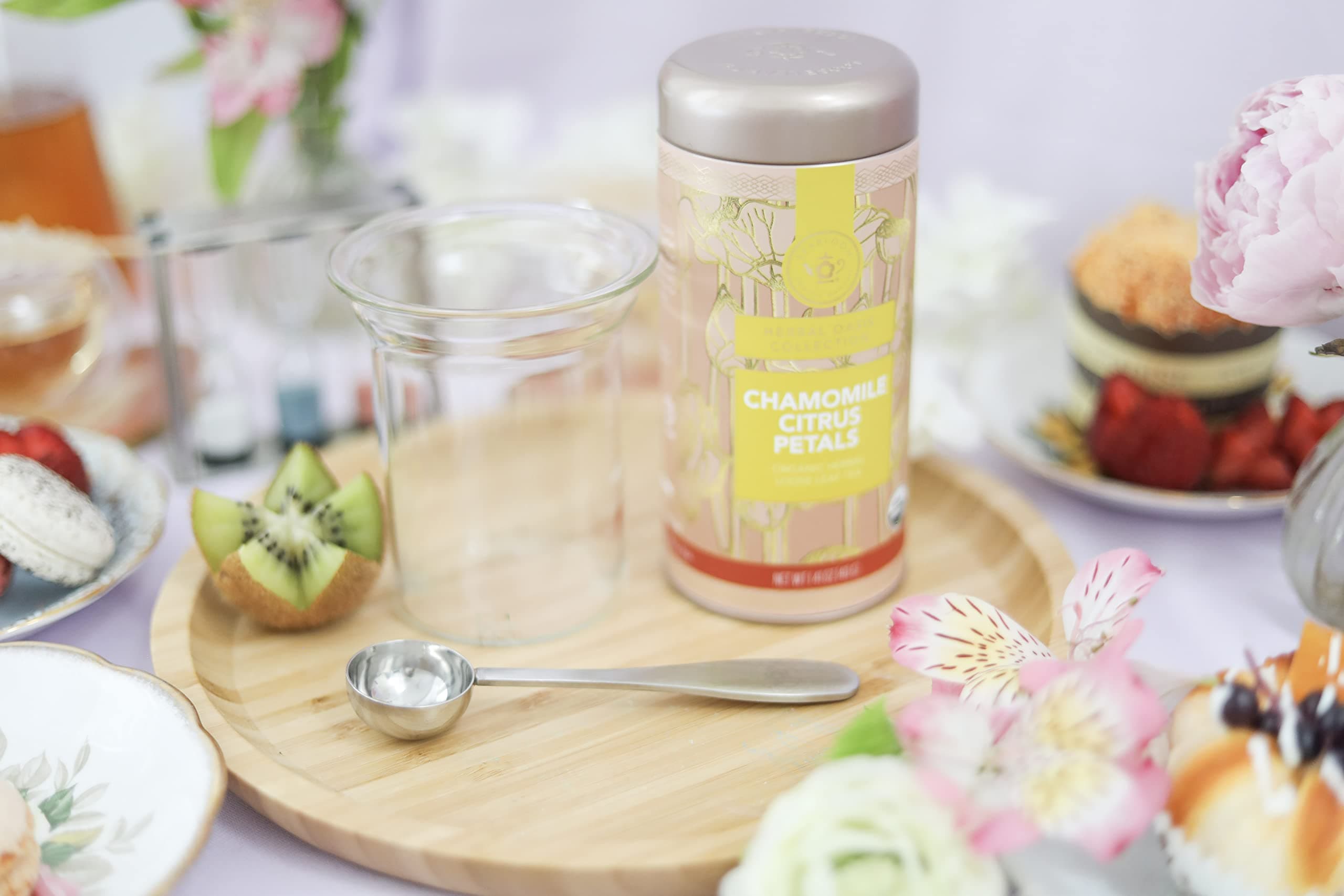Teabloom Perfect Measure Loose Leaf Tea Spoon - Brushed Stainless Steel Tea Spoon