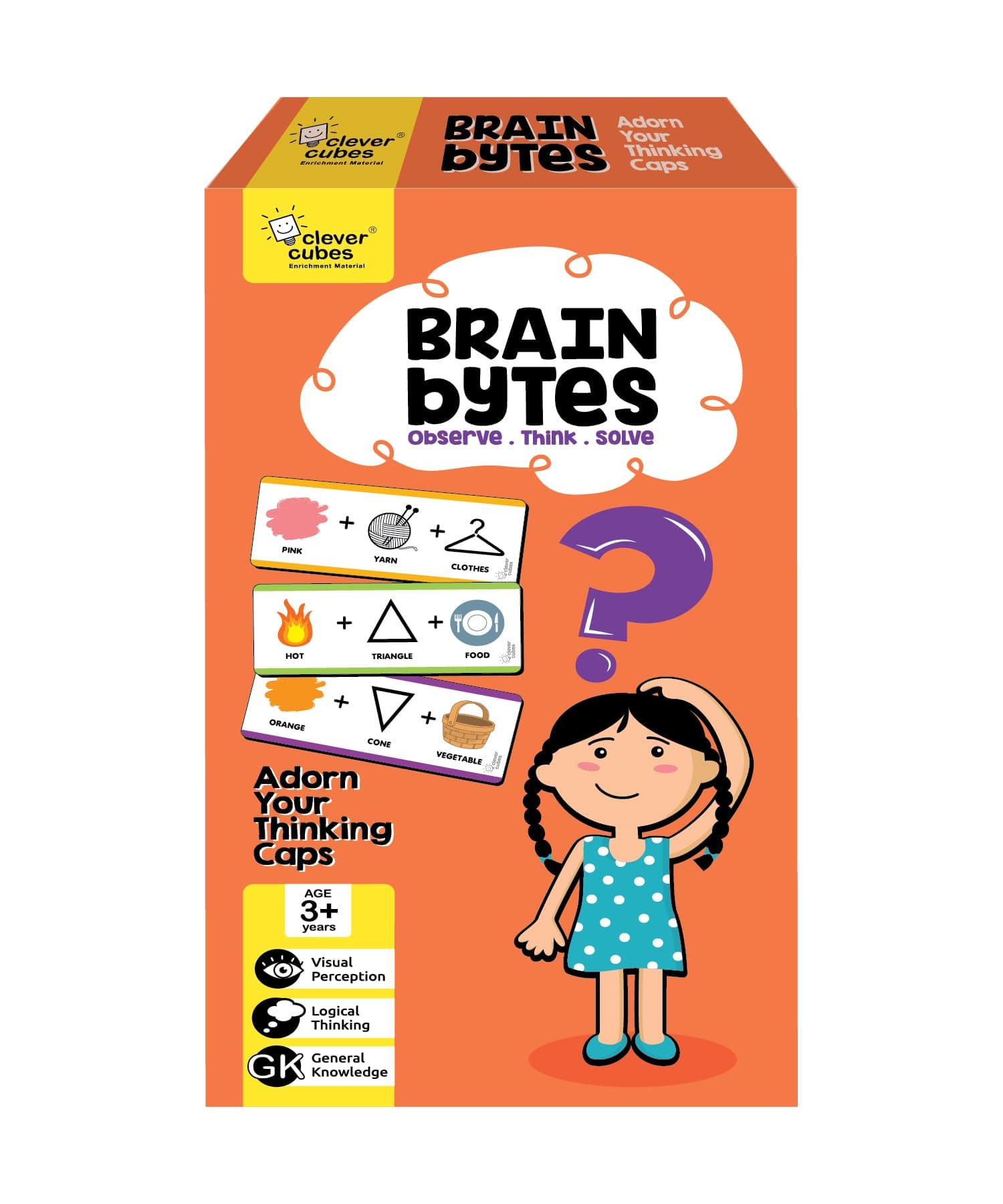 Clever Cubes Brain Bytes | Learning Toys | Educational Games | Toys for Kids 2 to 5 Years | Best Birthday Gift for Boys and Girls | Preschool Educational Activity Toy 3,4,5,6