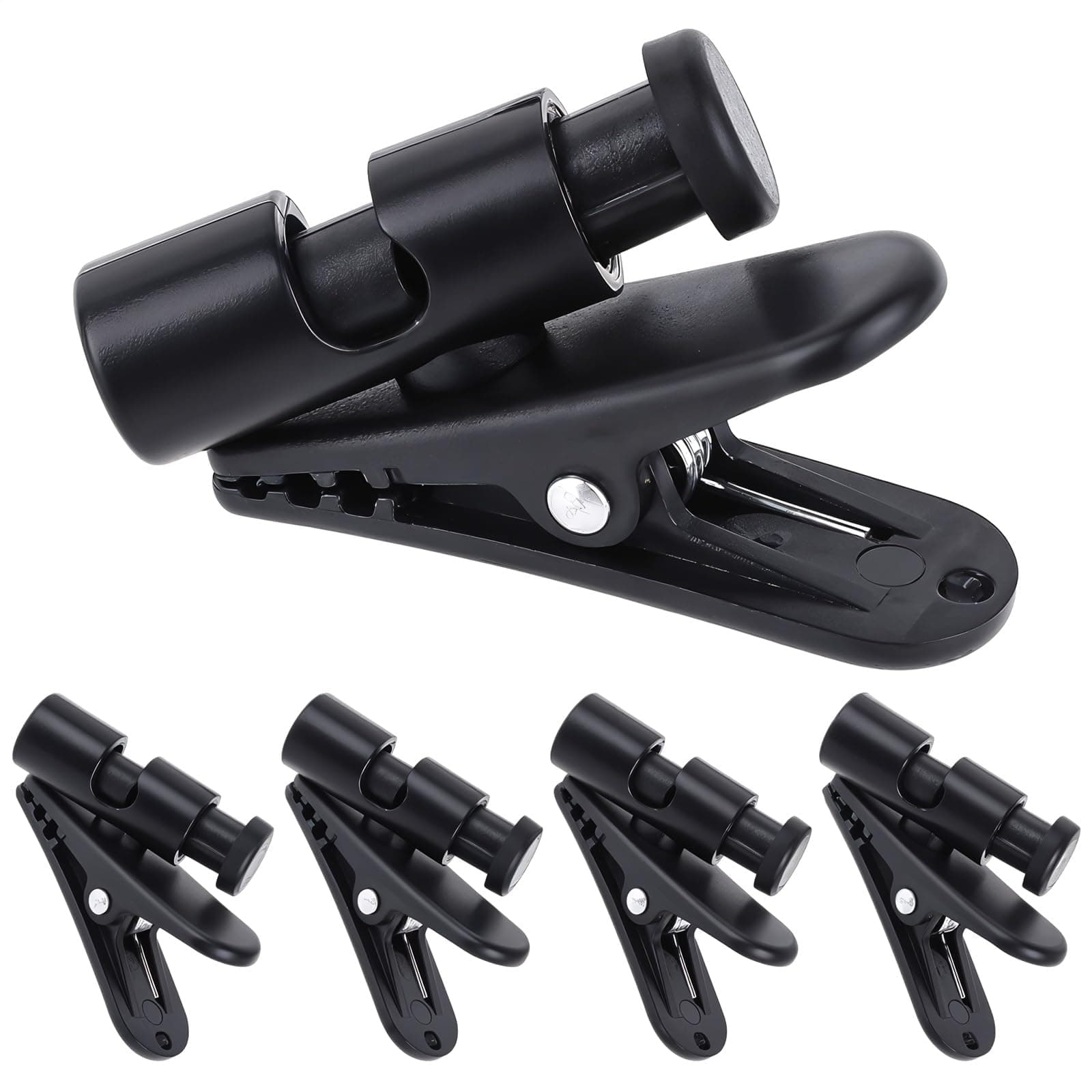Pmeixcy 4Pcs Headphone Clip, Cord Clip, Wire Clips for Cords, Cable Clip, Securing Headphone Wires During Workouts, Organizing Cables at Work, Black