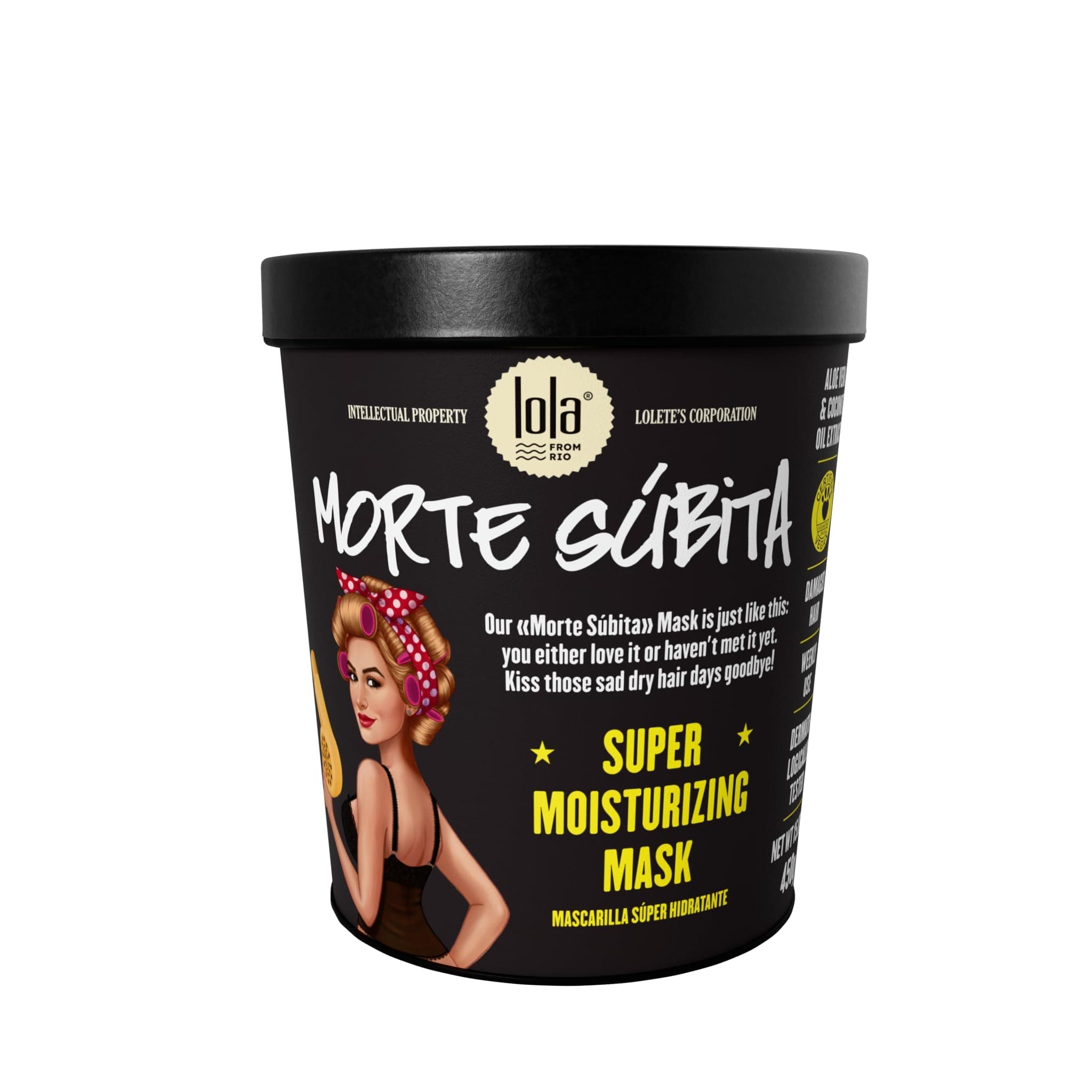 Linha Morte Subita Lola Brasil - Mascara Super Hidratante 450 Gr - (Lola Brasil Sudden Death Collection - Intense Moisturizing Mask Net 15.87 Oz )
