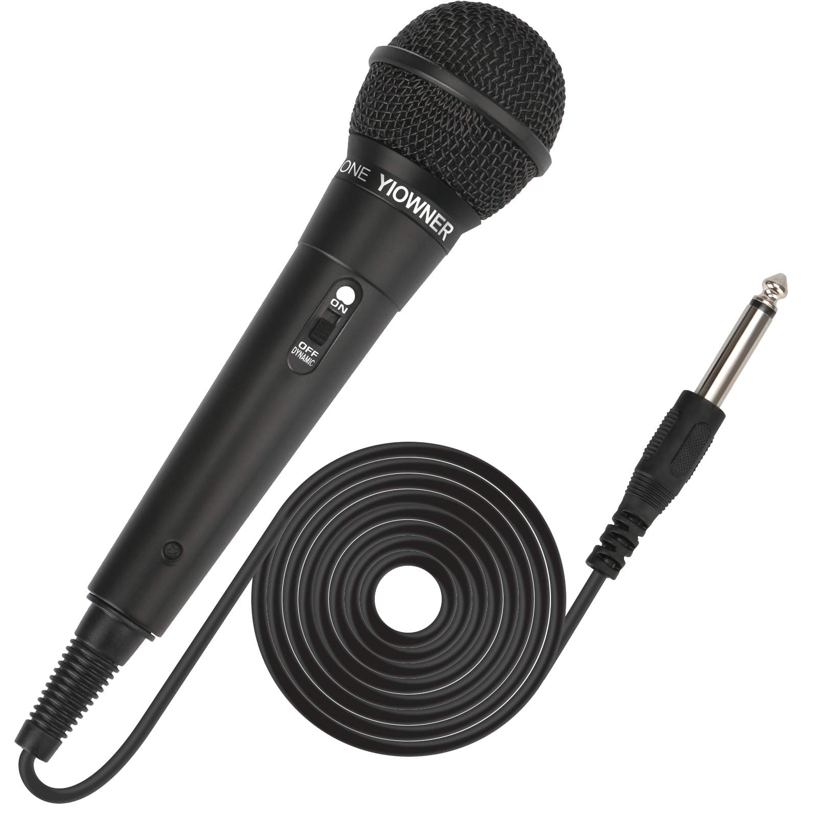 Wired Karaoke Microphone for Singing, Handheld Microphone with 2.5m Cable, Vocal Dynamic Mic for Speaker, AMP, Mixer, DVD