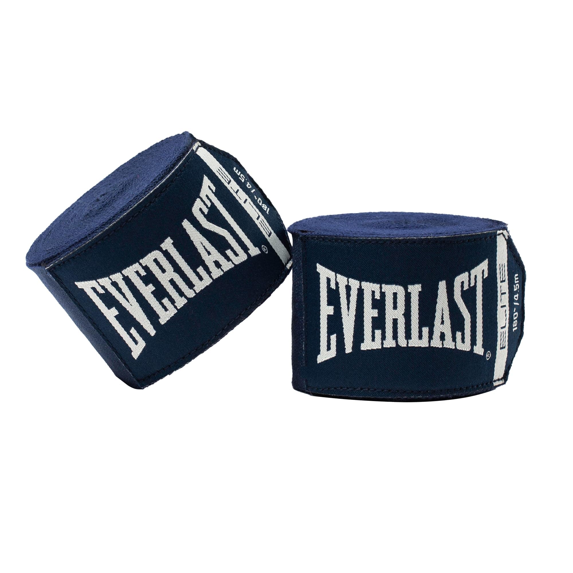 Everlast Elite 180” Hand Wraps - Breathable Nylon-Polyester, Hook & Loop Closure, Wrist & Knuckle Protection, Wear Under Boxing or Training Gloves