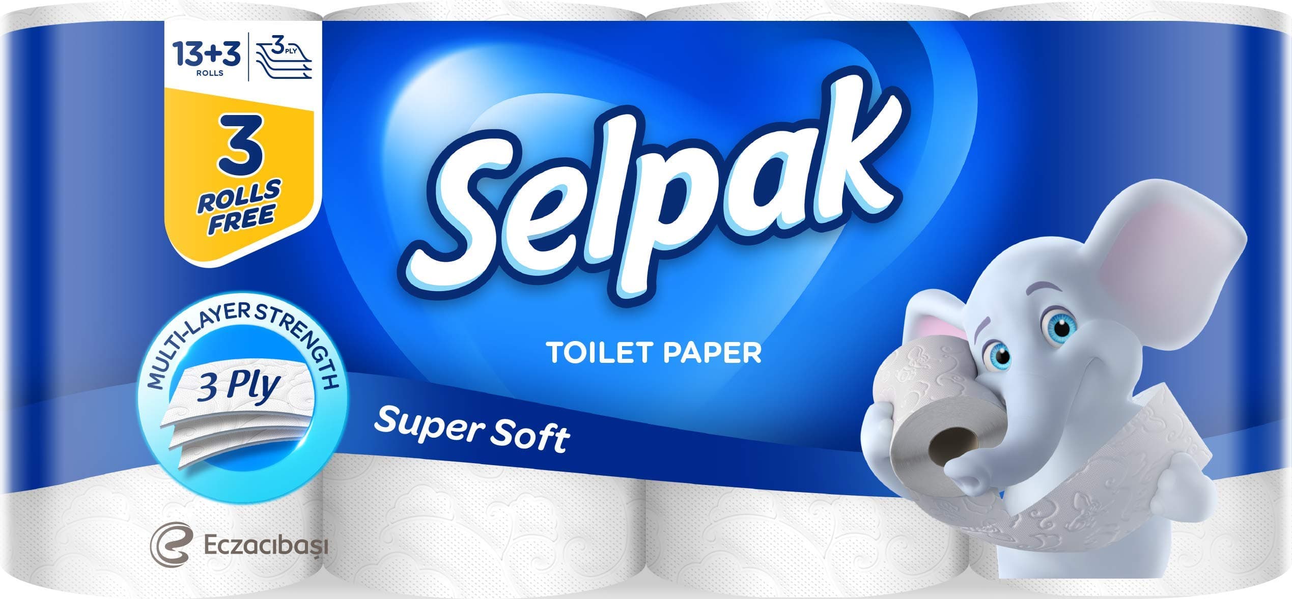 SELPAK Toilet Tissue Roll 3ply 13+3 Rolls FREE On Pack Promo
