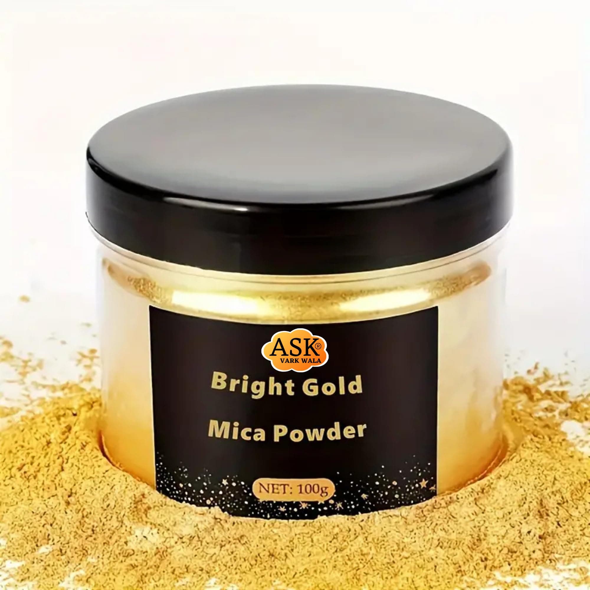 Golden Mica Powder, 3.5oz/100g - Premium Pearlescent Pigment for Epoxy Resin, DIY Crafts, Painting, Jewelry & Candle Making