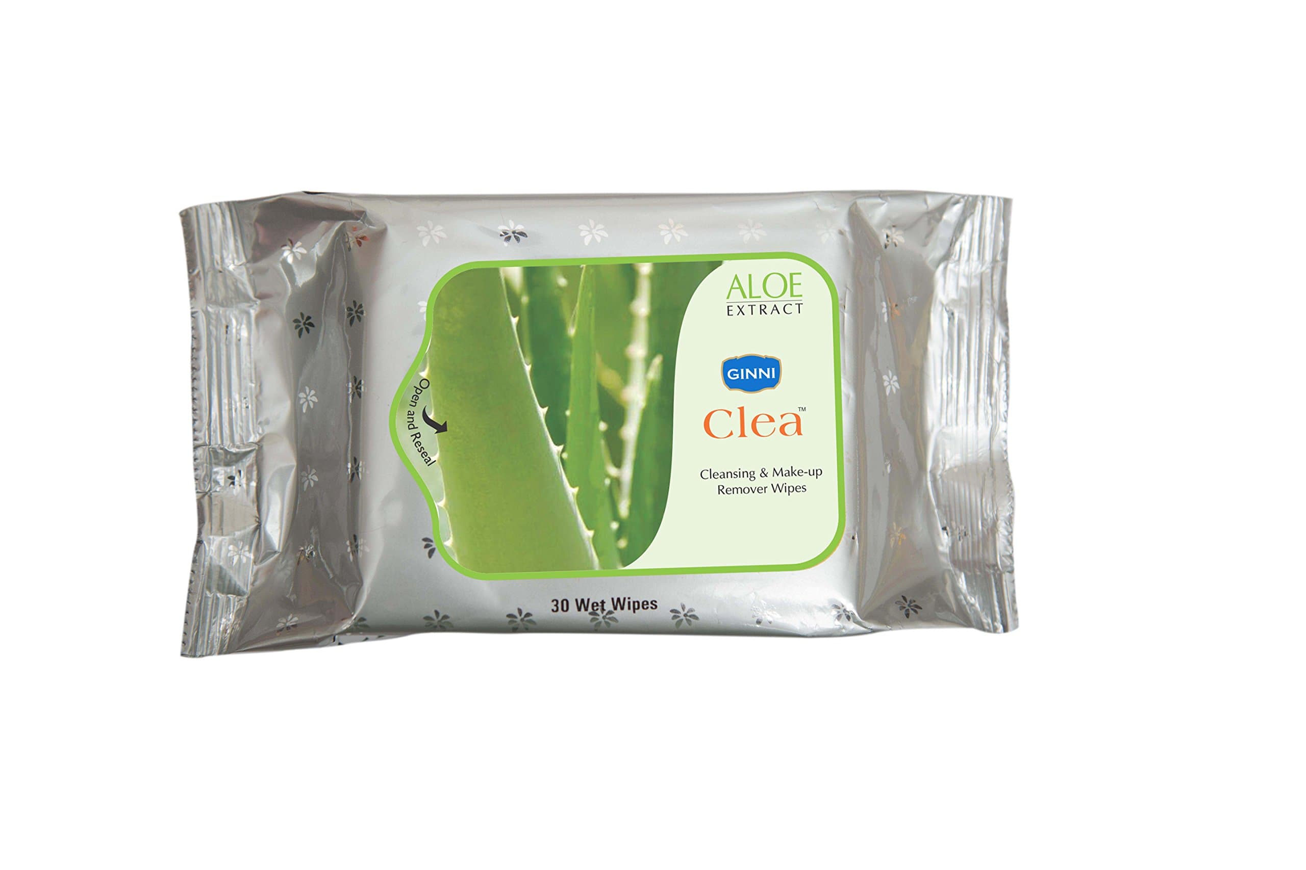 GINNI CLEA Refreshing Wet Wipes (Aloevera) (30's pack) & (Rose,Lemon,Antiacne) (10's pack)
