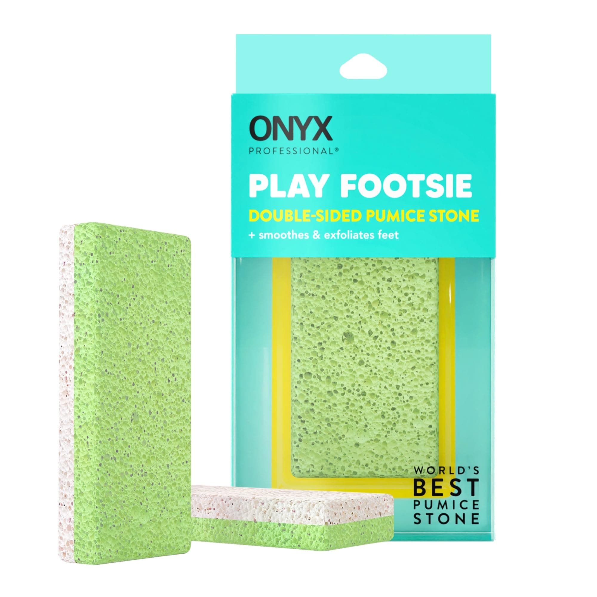 Onyx Professional Double Sided 100% Siliglass Callus Remover Pumice Stone