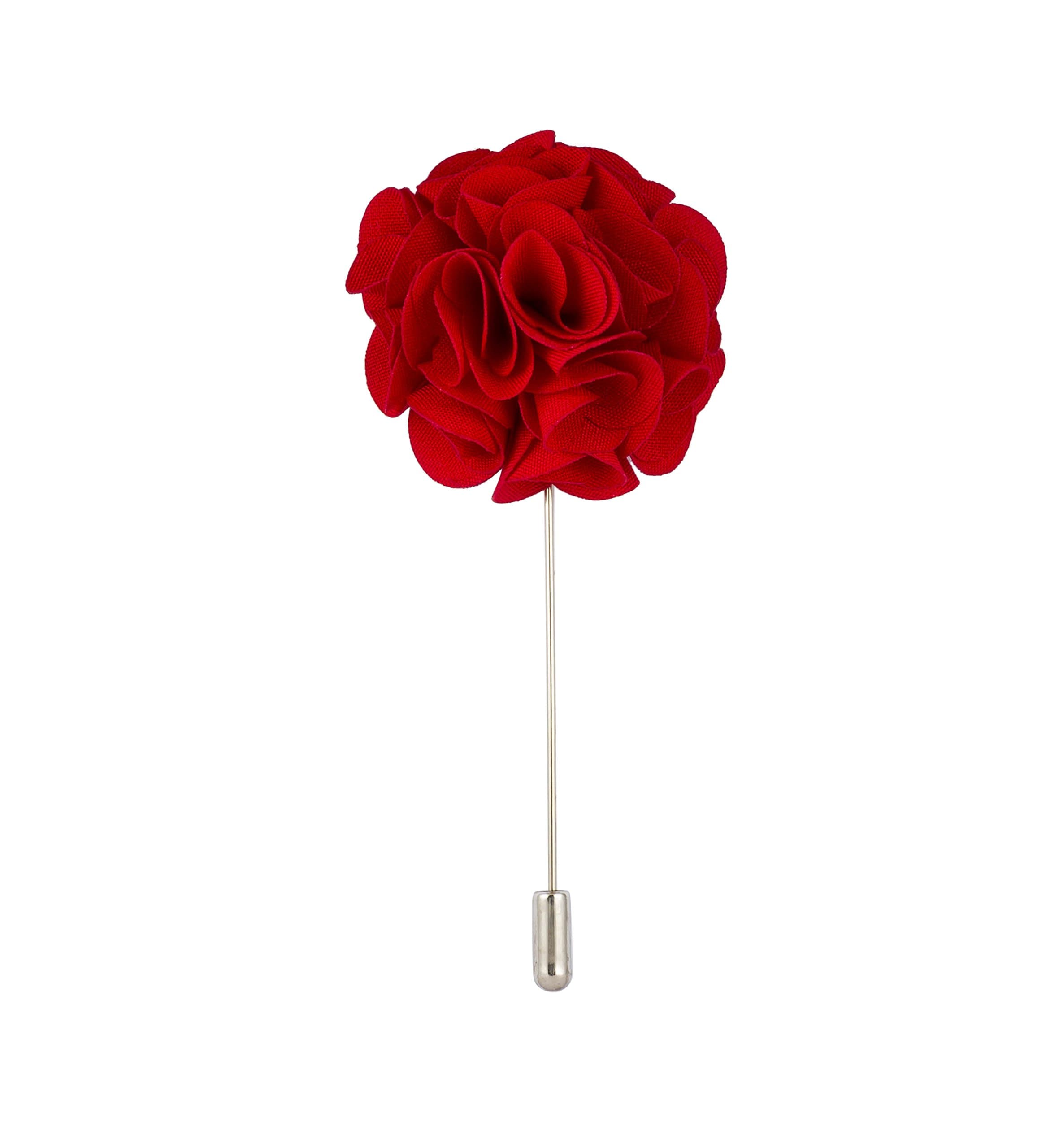 Knighthood Maroon Flower Bunch Lapel Pin Suit Collar Accessories Brooch for Men