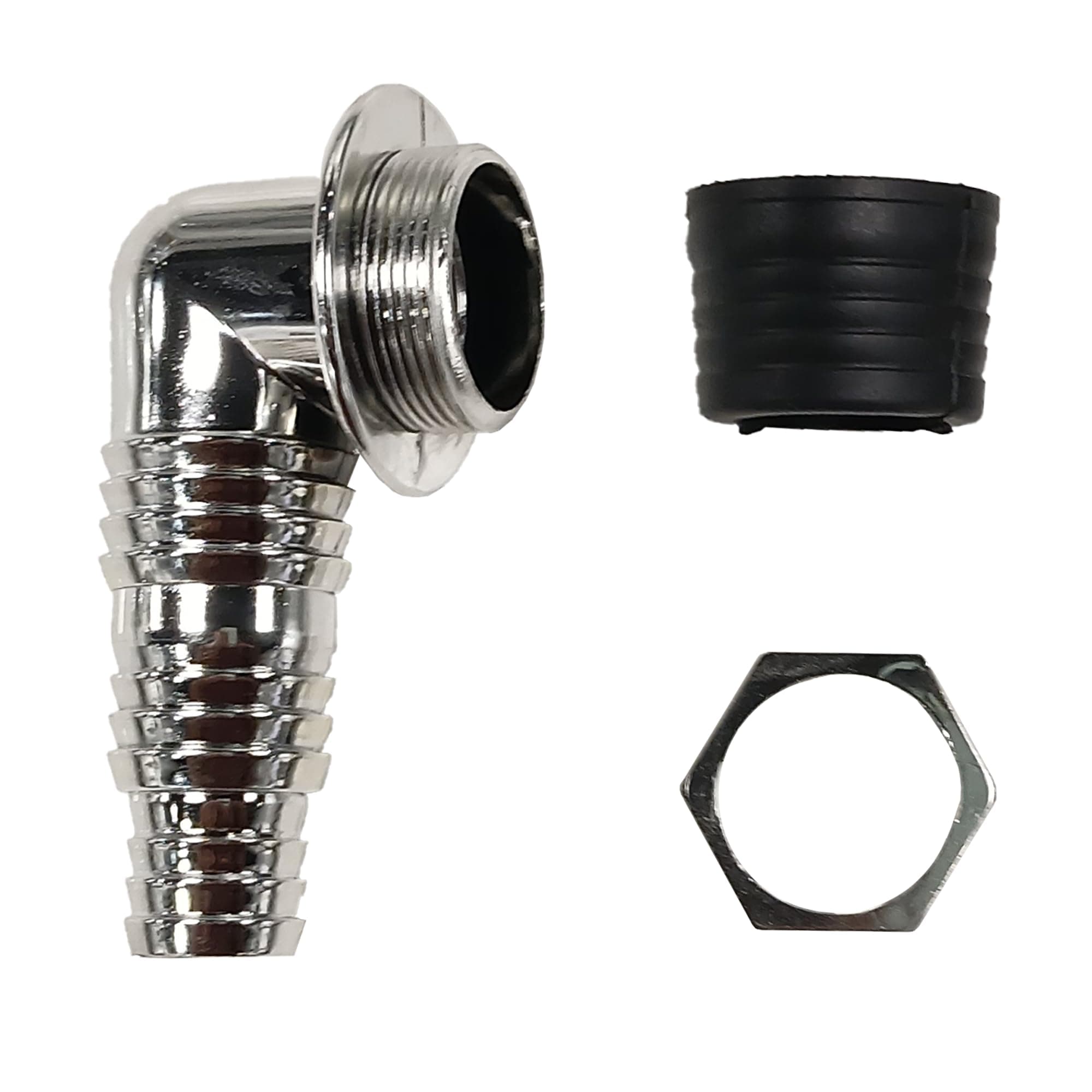 SEABIRD ABS Elbow with Rubber Seal | with or Withour Grating Ideal for Bathroom, Kitchen & Laundry Use | Silver Finish