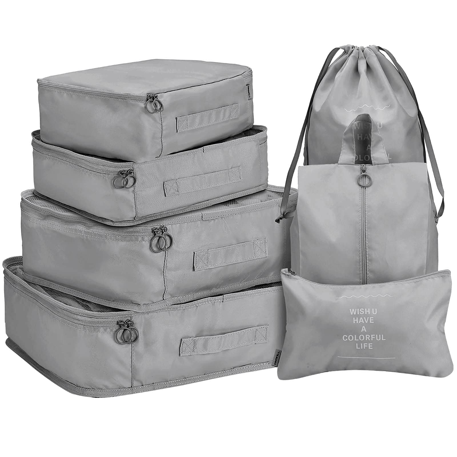 HiDay 7 Set Packing Cubes Luggage Packing Organizers both for Travel and Daily Storage
