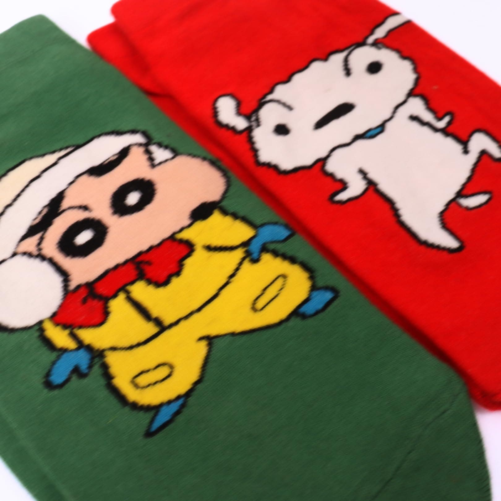 THELA GAADI Shinchan Socks - Pure Cotton Low Cut Ankle Length Printed Funky Cartoon Socks for Men & Women | Odour Free, Beathable & Free Size