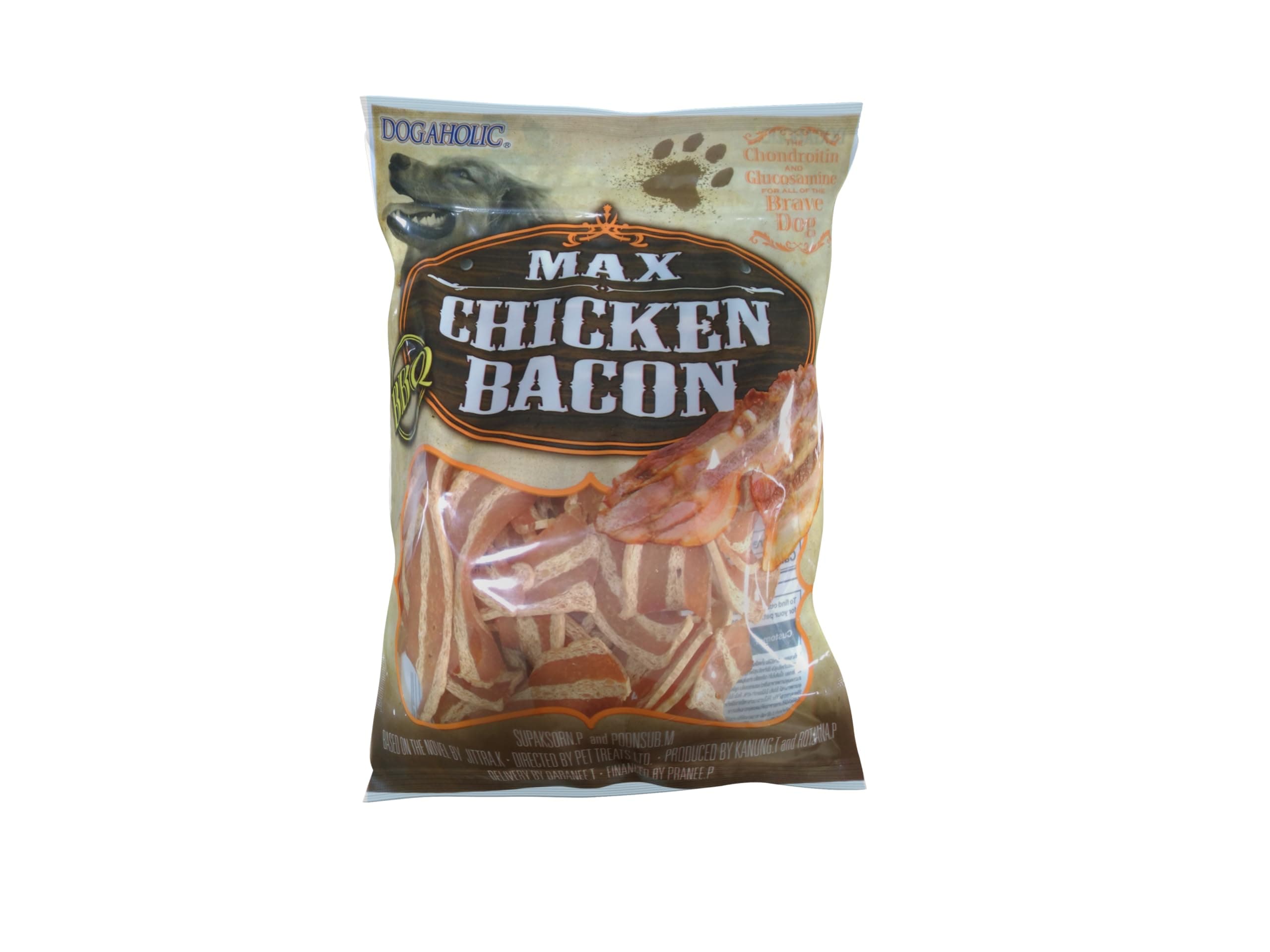 Rena Max Chicken Bacon Strips for Dog of All Life Stages, BBQ, 130G