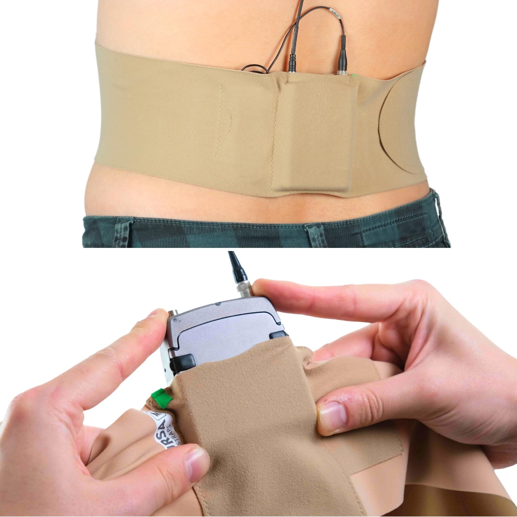 URSA Waist Strap – Ultra Slim, Breathable & Stretchy Microphone Transmitter Strap, Compatible with Most Transmitters & Receivers