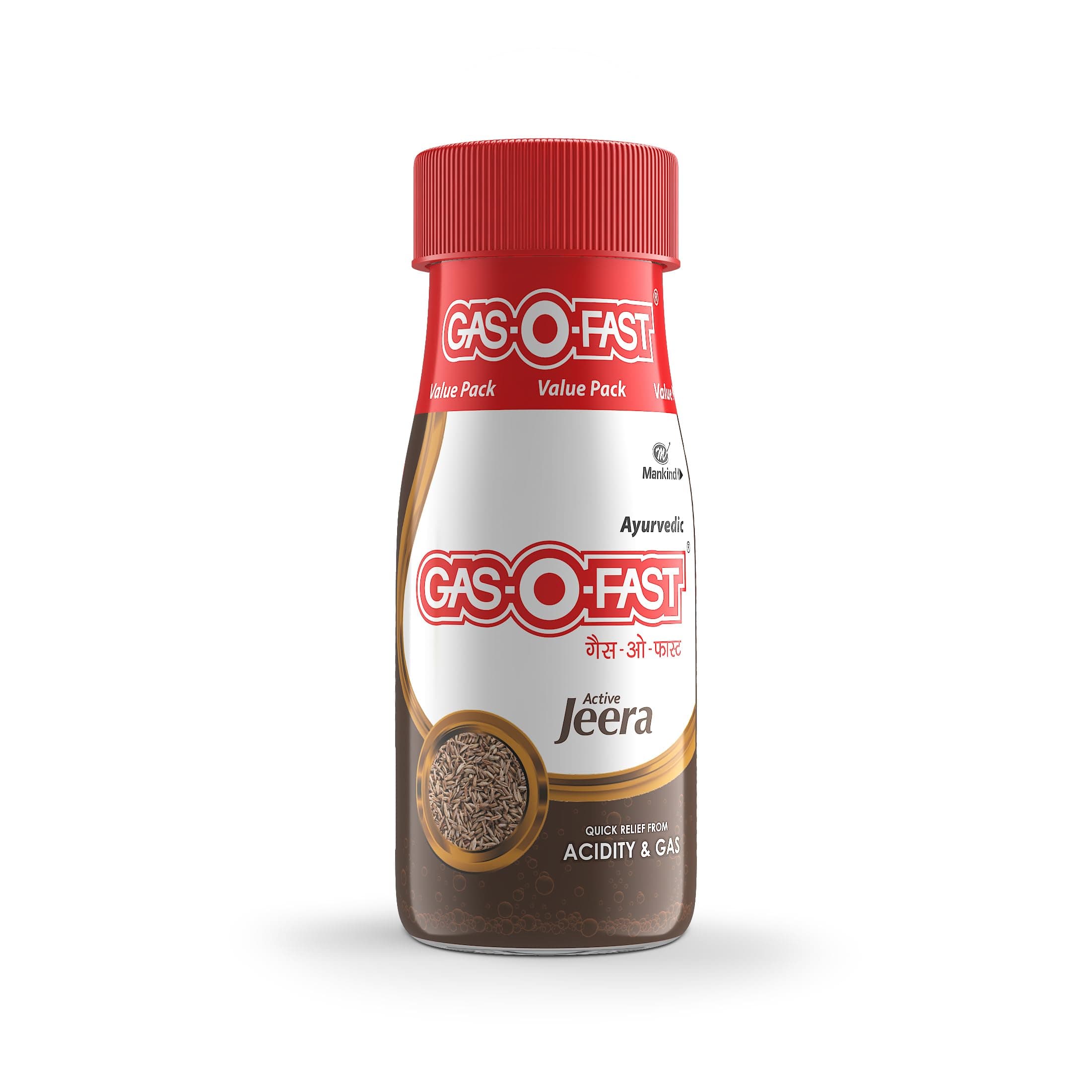 Gas-O-Fast Active Jeera Bottle 100 gm (Pack of 1)