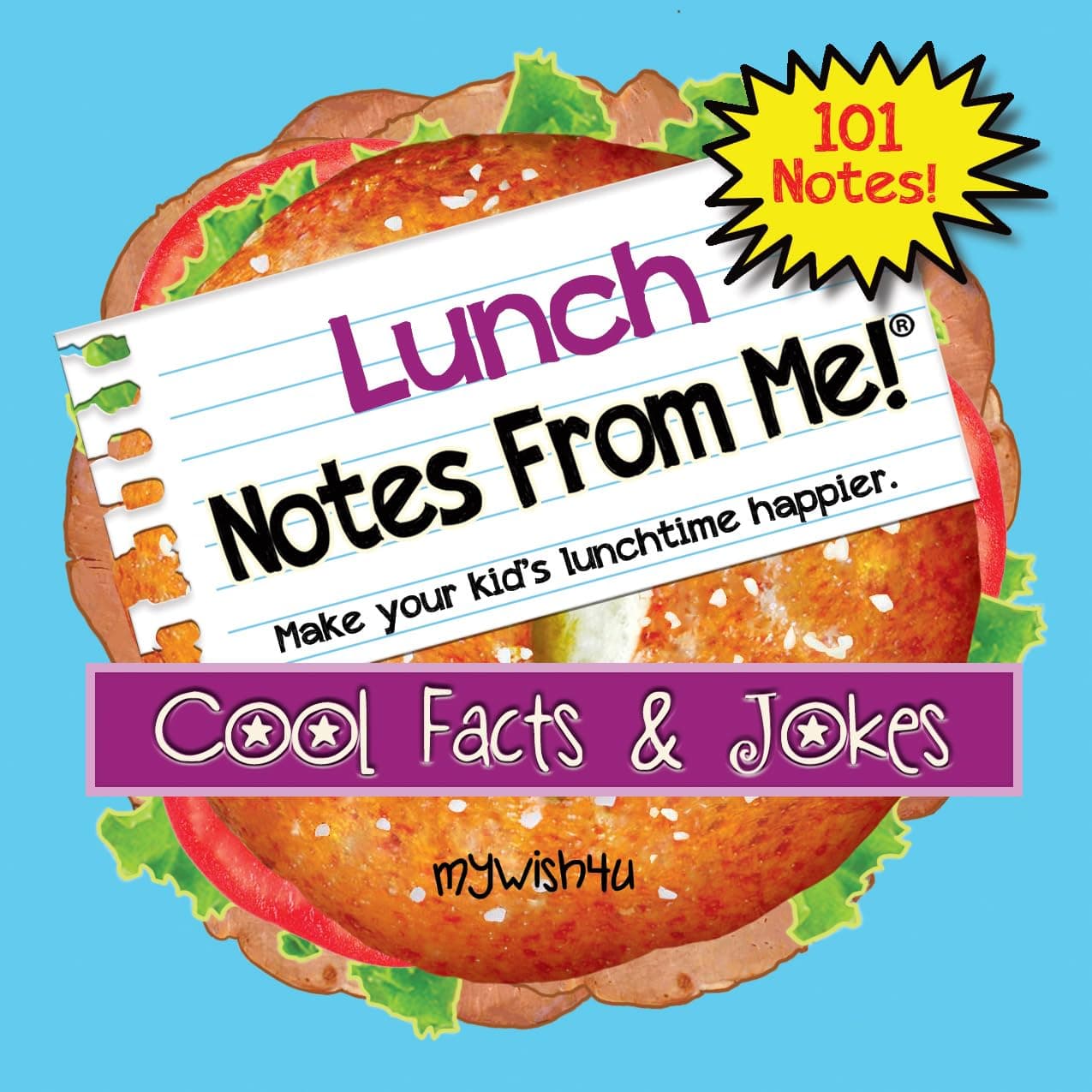 Notes From Me! 101 Tear-Off Lunch Box Notes for Kids, Cool Facts & Jokes, Inspirational, Motivational, Thinking of You, Jokes for Kids, Summer Camp, Back to School Essentials, Ages 8+
