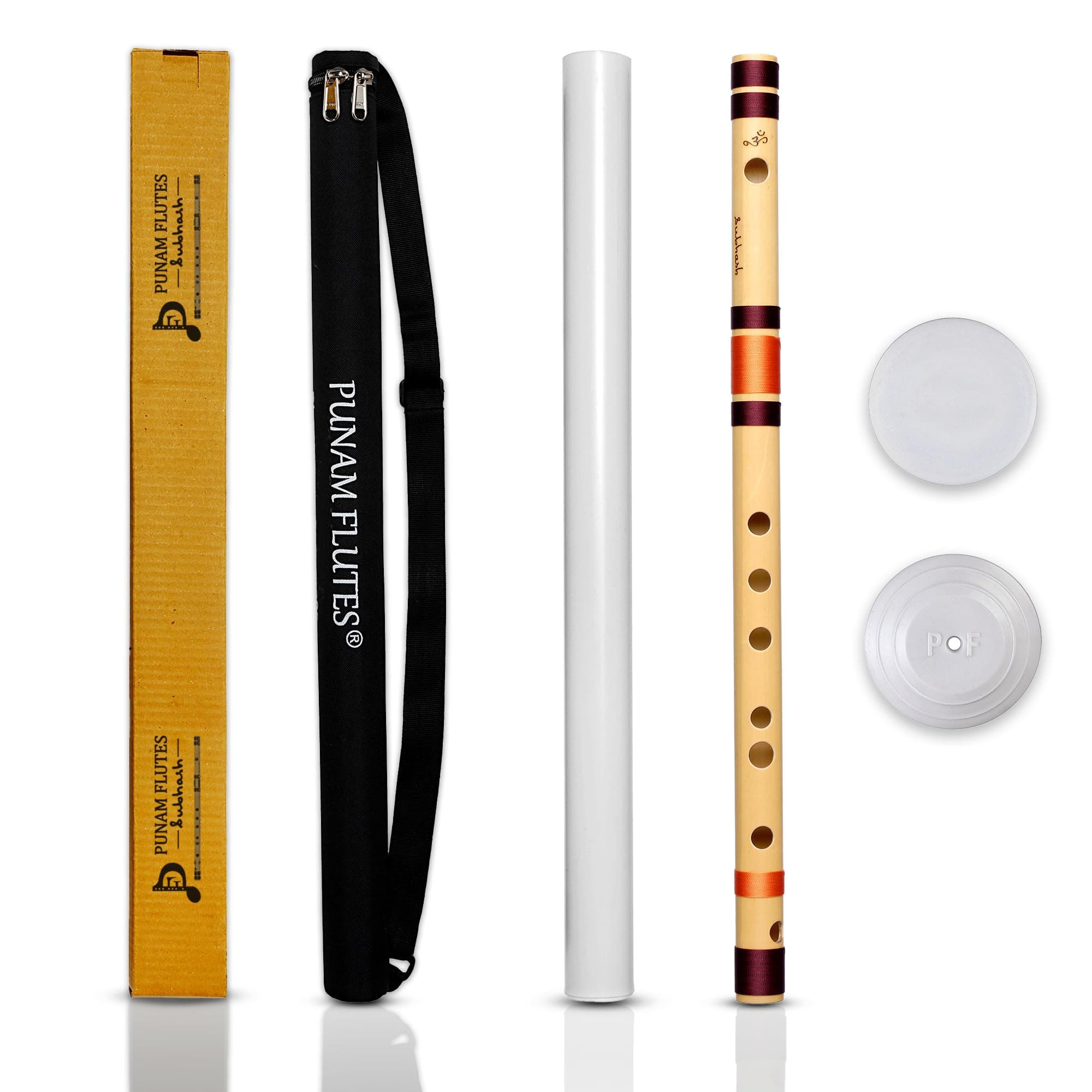 Punam Flutes D Natural Medium Left Hand Size 17.3 Inches