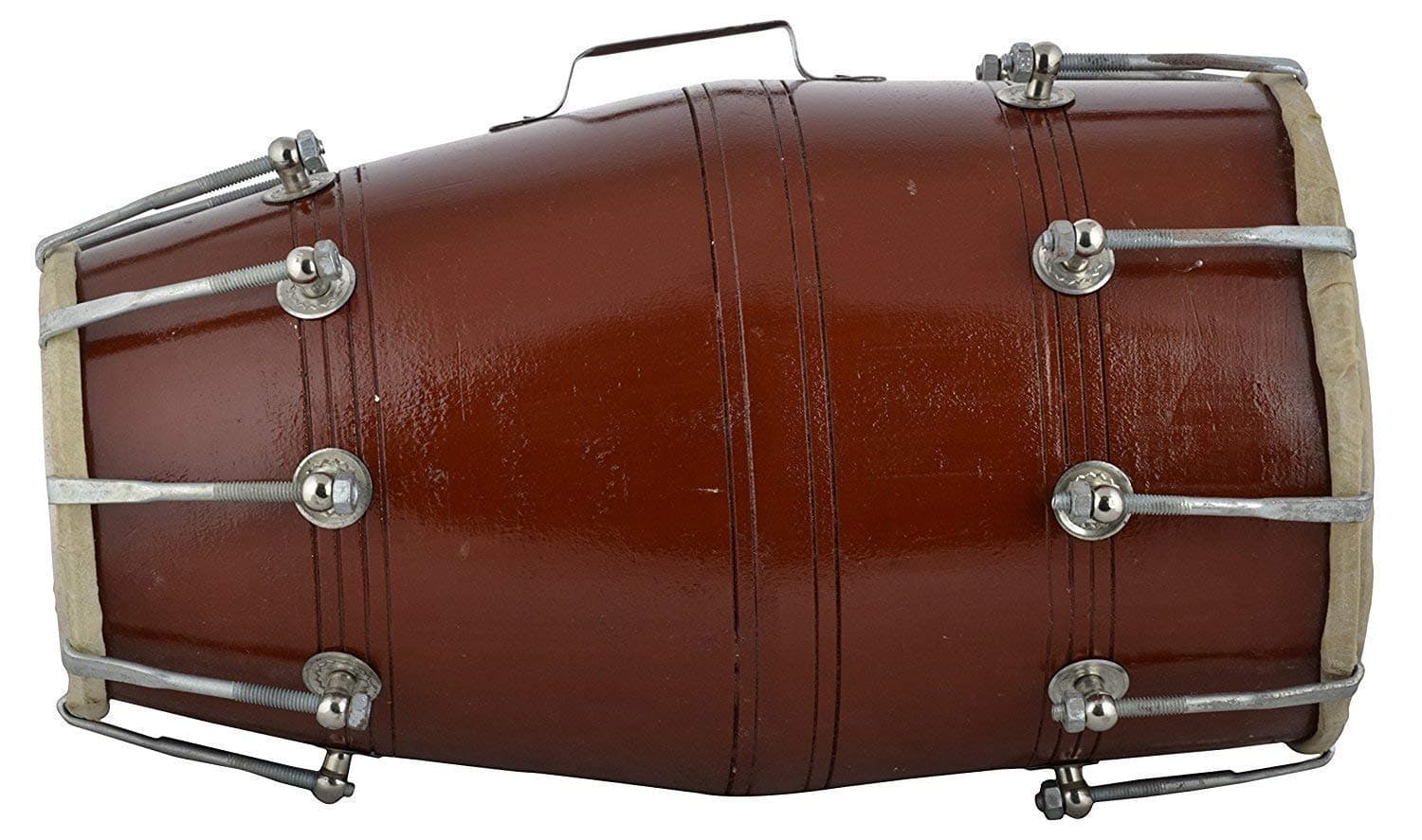 HS Internet Musical Wooden Dholak Indian Musical Instrument Drum Bolt