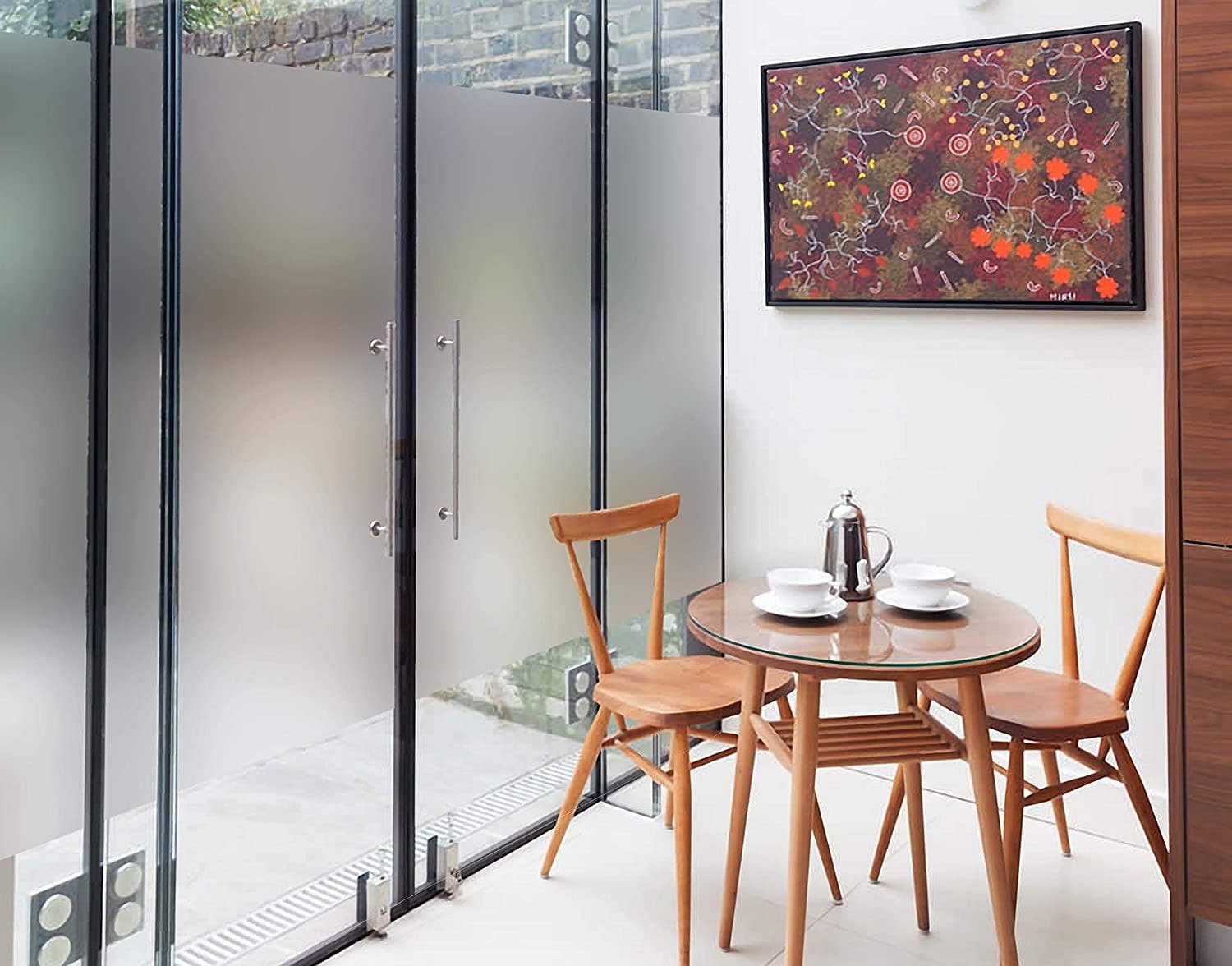 SIA VENDORS™ Dotted Window Film Privacy Glass Window Home and Office 24x48 inches