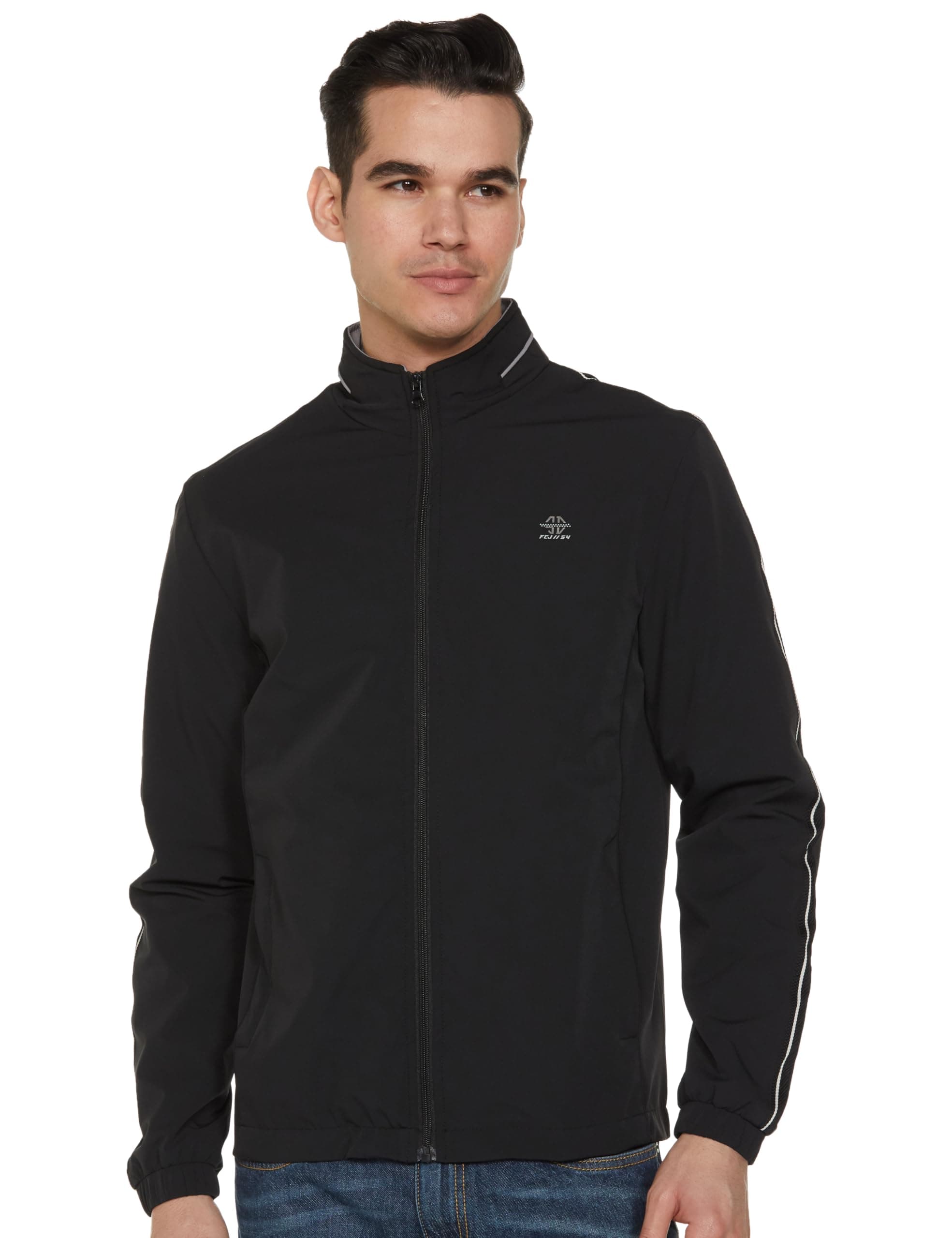 Qube by Fort Collins Windcheater for Men – Stylish & Lightweight Windbreaker Jacket for Year-Round Outerwear