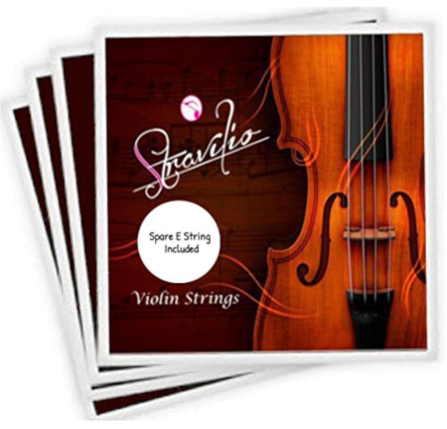 Stravilio Full Set Violin Strings Size 4/4 & 3/4 Violin Strings, G D A & E