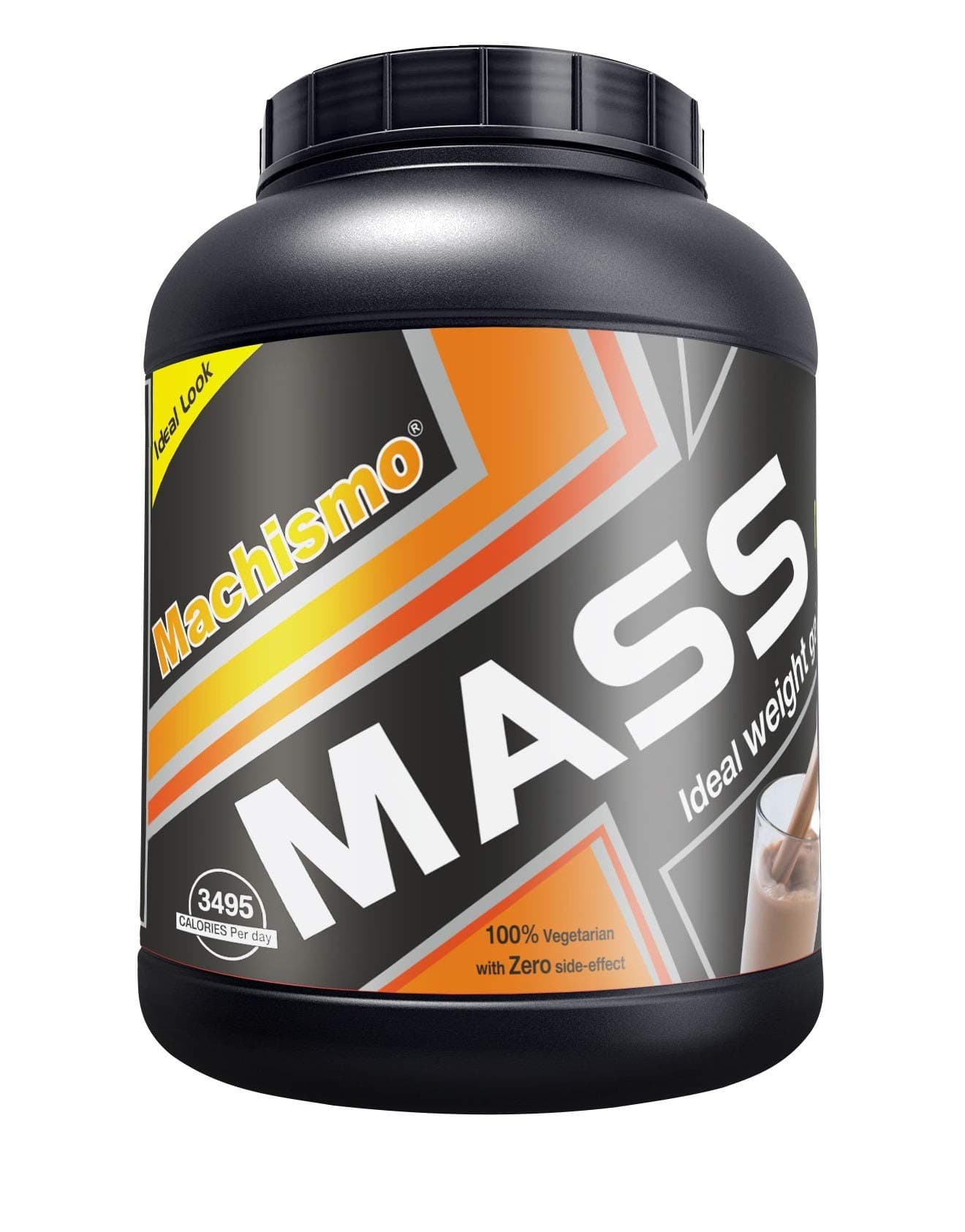 Machismo Mass - Ideal Weight Gainer (Chocolate, 1 Kg / 2.2 lb) - 75 gram Complex Carbohydrate, 16 gram Protein, Multivitamins & Minerals for Muscle Gain