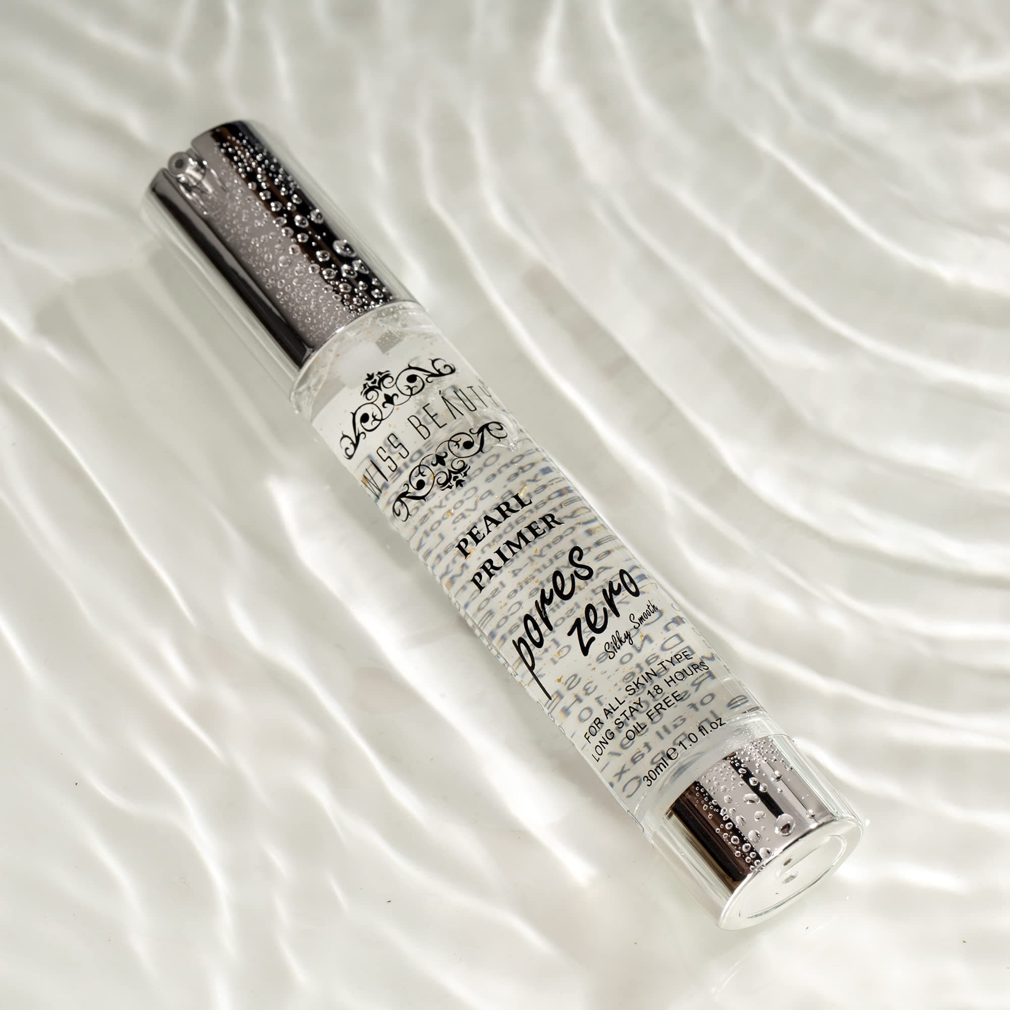 Swiss Beauty Pearl Primer, Prime Light, Face Makeup, Pearl-Pores, 30ml - Long Stay, Oil Free, All Skin Type, Primer for Face Makeup