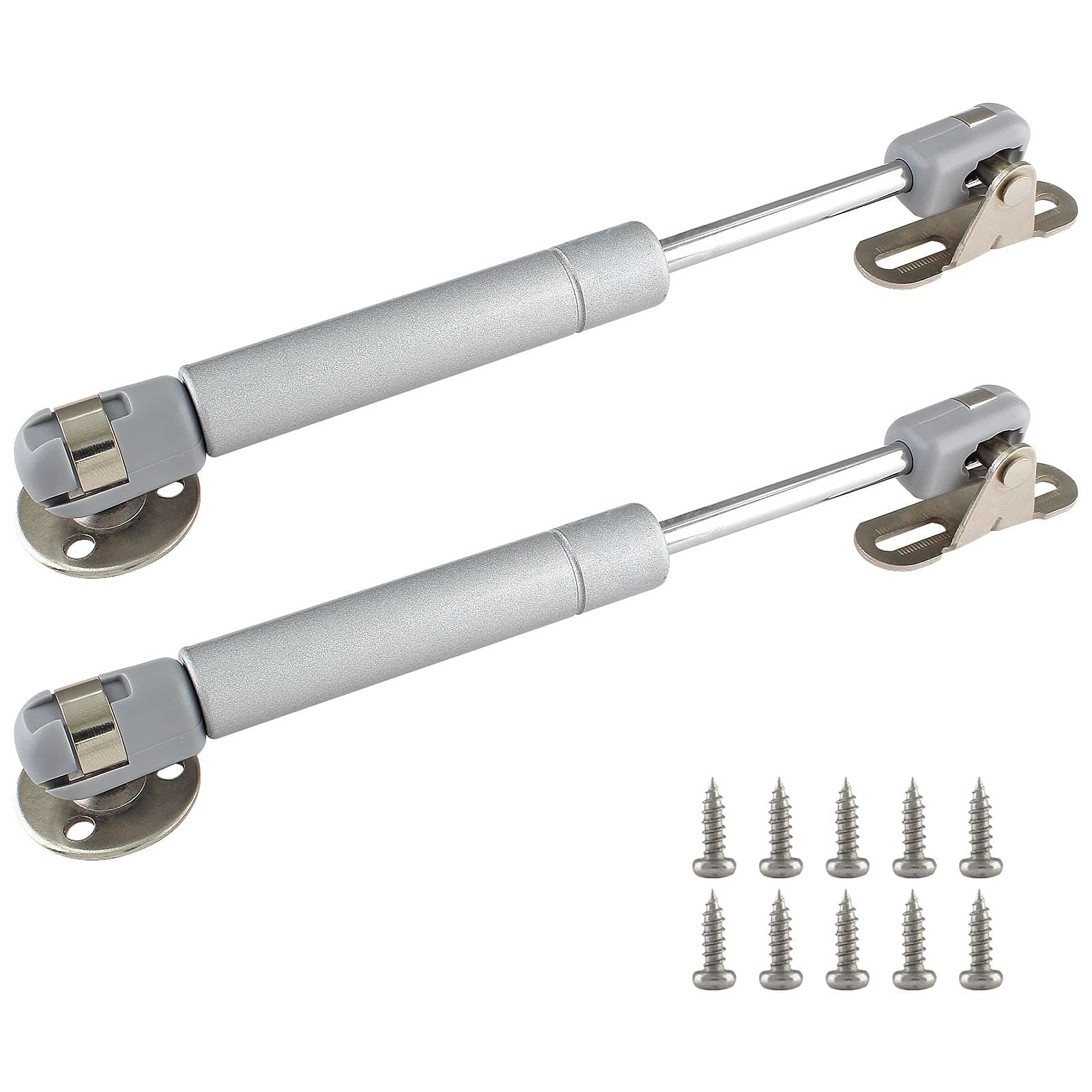 Augiimor 40N/9lbs Gas Struts, 6 Inch Length Lift Support Soft Close, Safety Lift Support, Gas Spring, Gas Shocks, Gas Struts Soft Open Lid Hinge for Cabinet Toy Box, Pack of 2