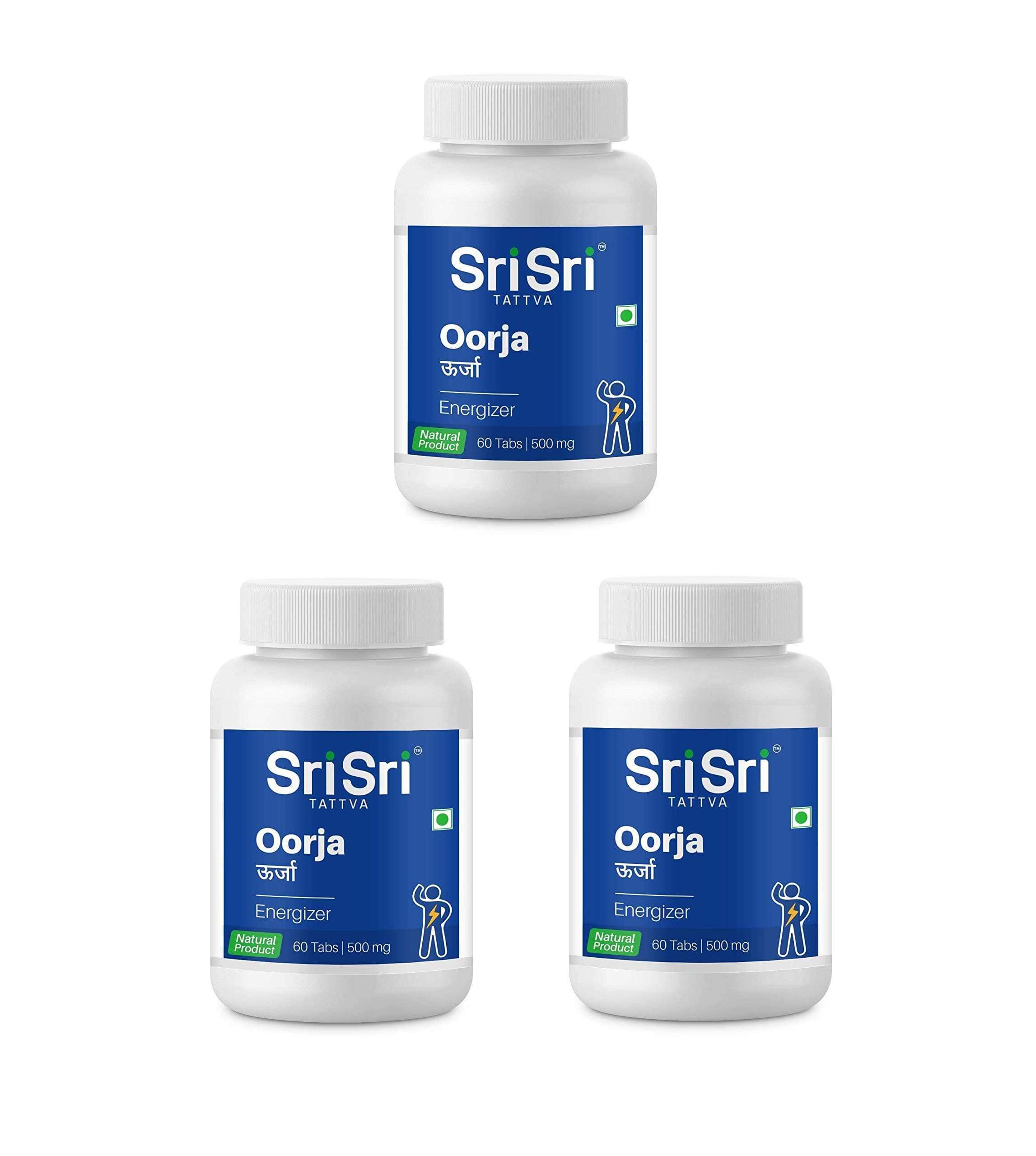 Sri Sri Tattva Oorja 500Mg Tablet - 60 Count (Pack of 3)