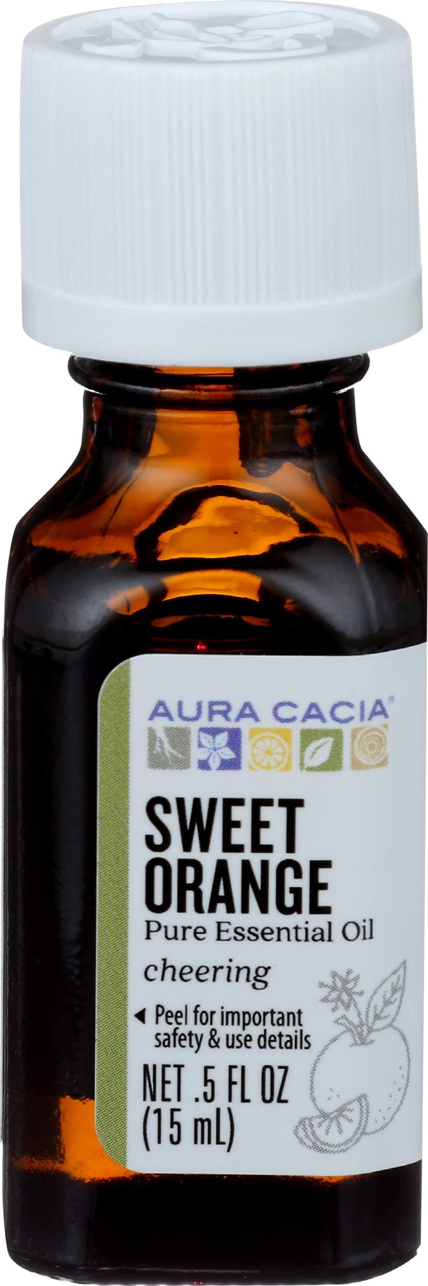 Aura Cacia Essential Oils - Sweet Orange - 0.5 oz (15 ml)
