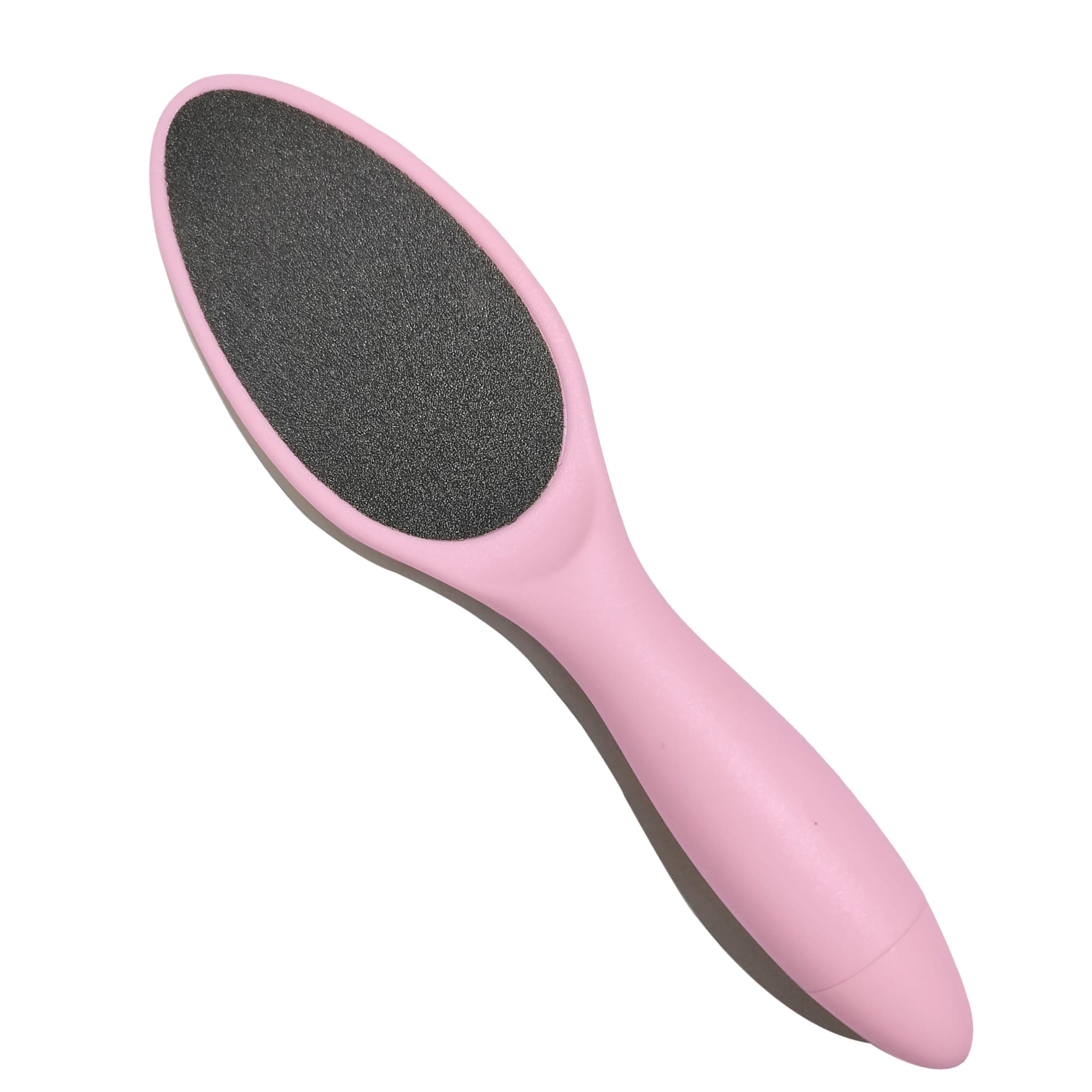 BlackLaoban Plastic Foot Scrubber Foot File Callus Remover With Double Sided Feet Rasp for Dead Skin Foot Scrubber Round Shape (Pink)
