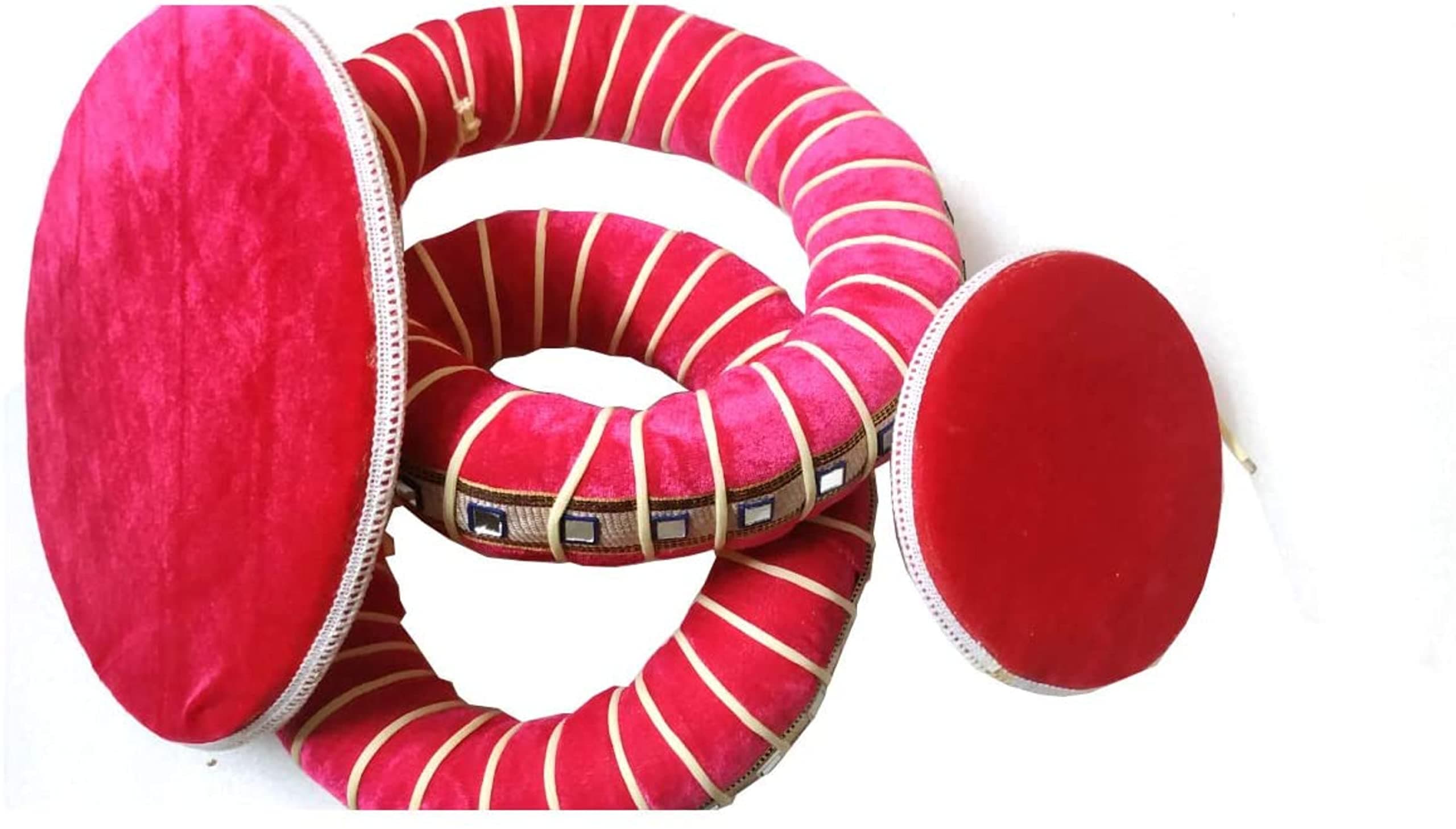 MAGA MART Made Of Laminated Sunmica & Velvet Gaddi & Ring Set Use For Tabla Set