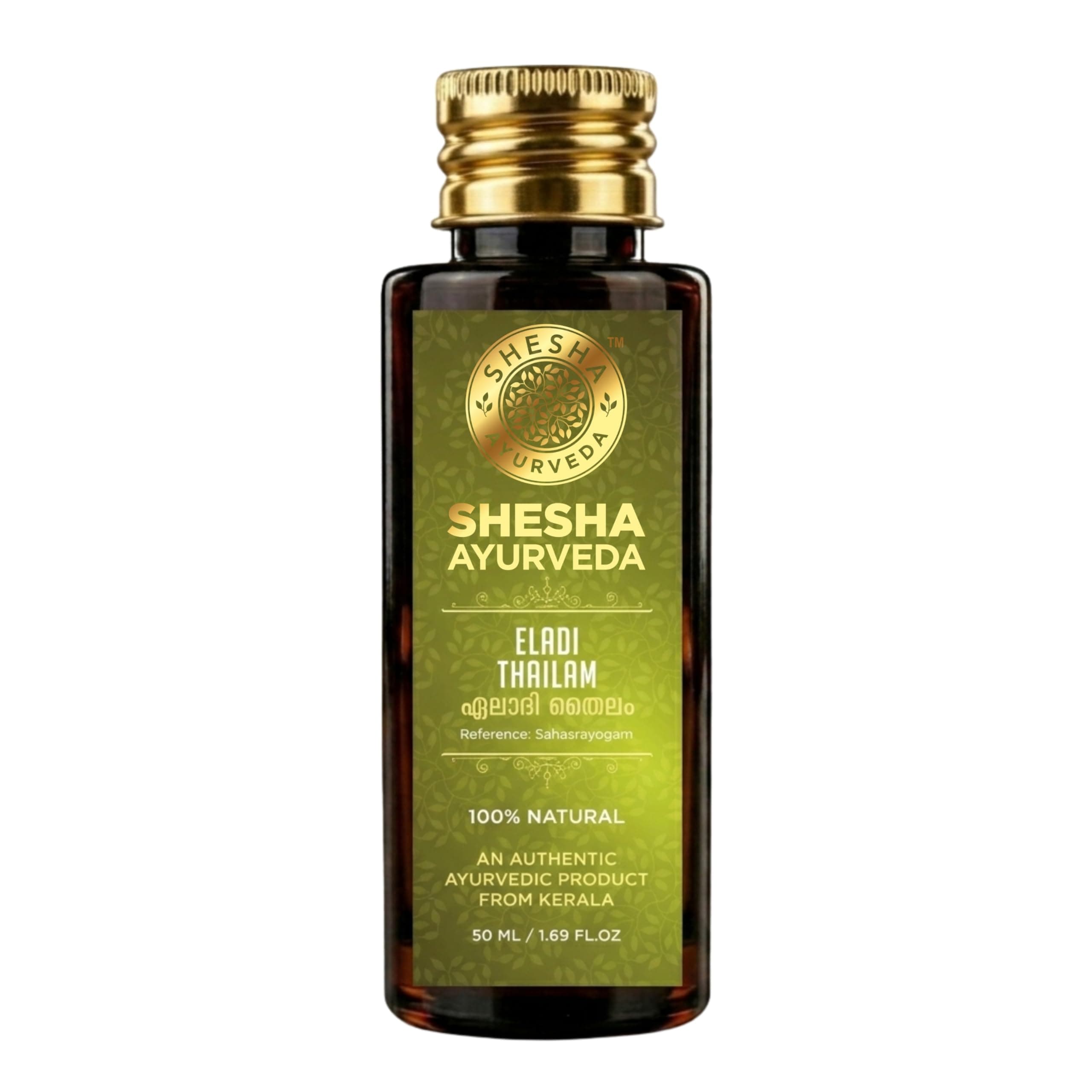 SHESHA AYURVEDA Eladi Tailam for Dark Circles, extremely dry and eczema prone skin and Abhyanga 50ml