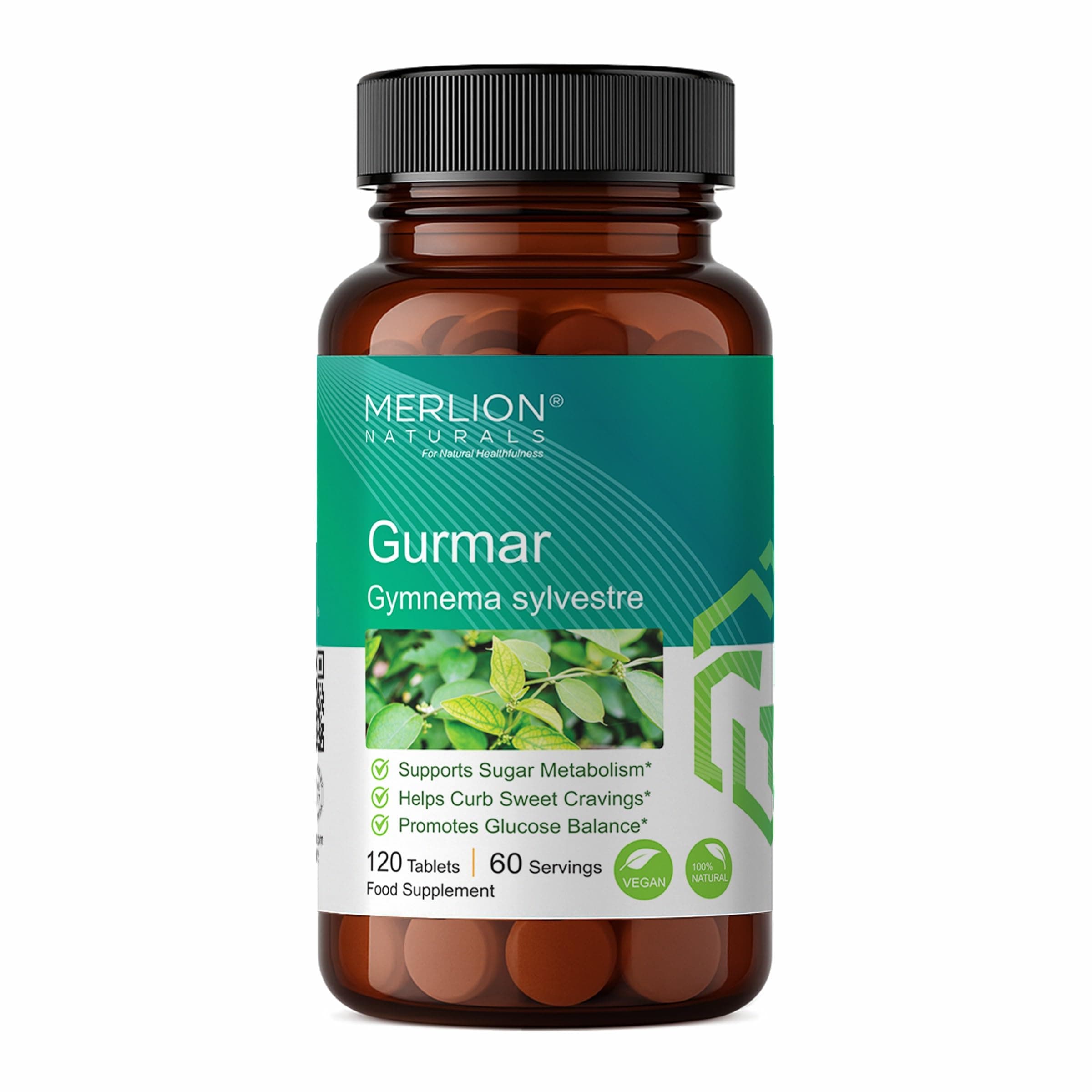 Gymnema Tablets by Merlion Naturals | Gymnema sylvestre | 500mg (120 Tablets)