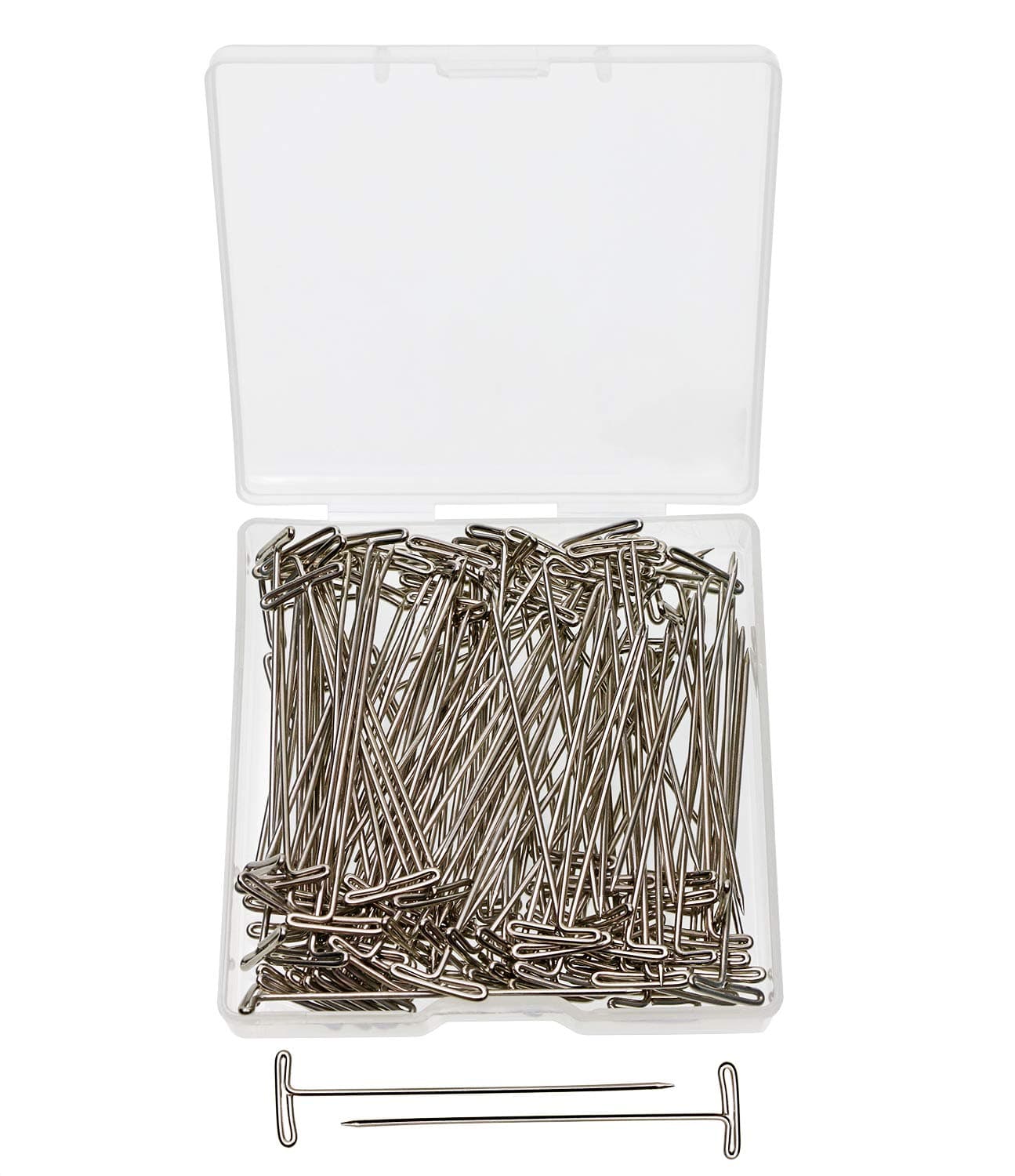 Tupalizy 2 Inch T Pins Sewing Straight Pins for Wigs Fabrics Blocking Knitting Sewing Quilting Modelling Crocheting Jewelry Display Crafts Office Wall Board Hanging Pins,120PCS
