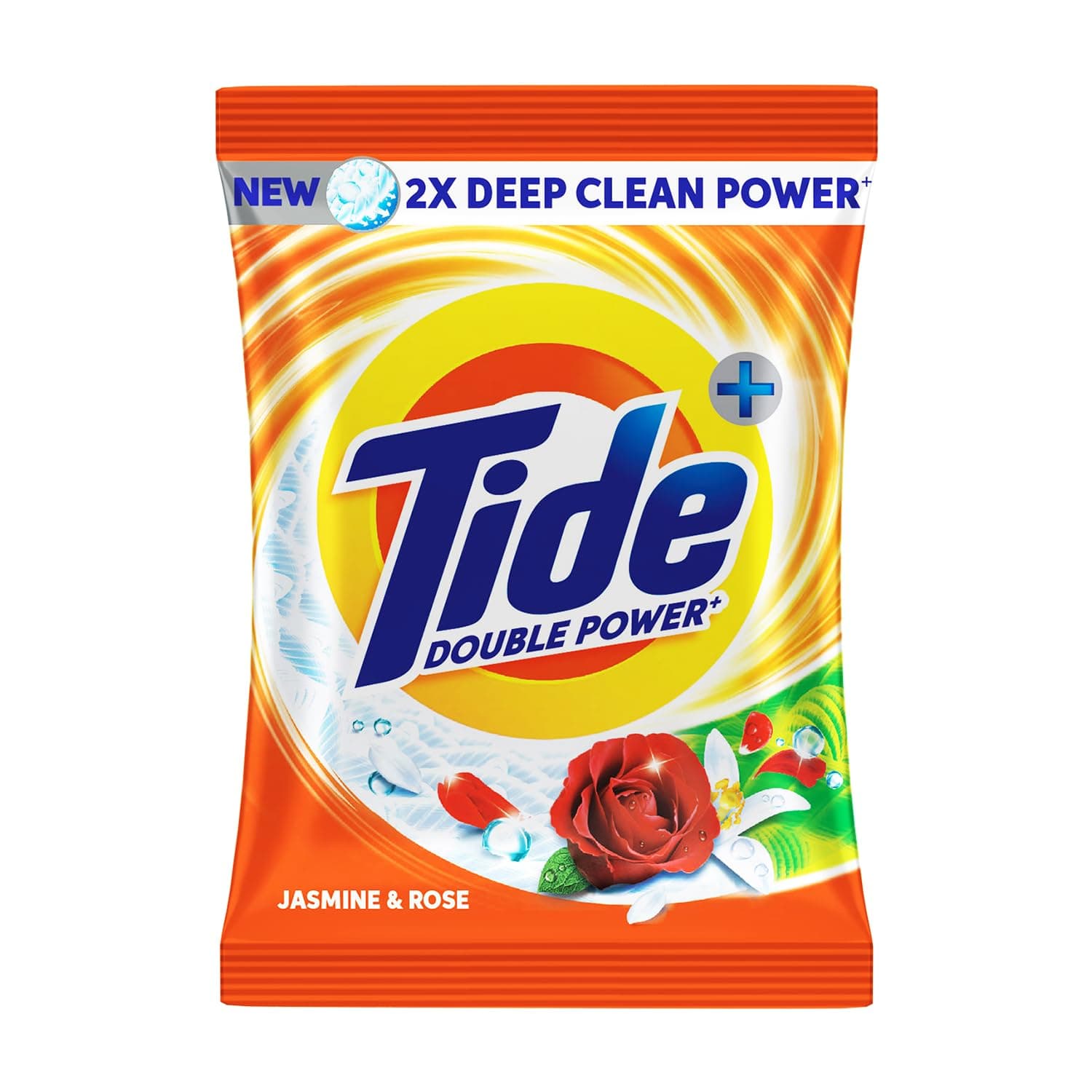 Tide Plus Detergent Washing Powder - 500g | Jasmine & Rose Fragrance | 2X Deep Clean Power | World's No. 1 Detergent Brand