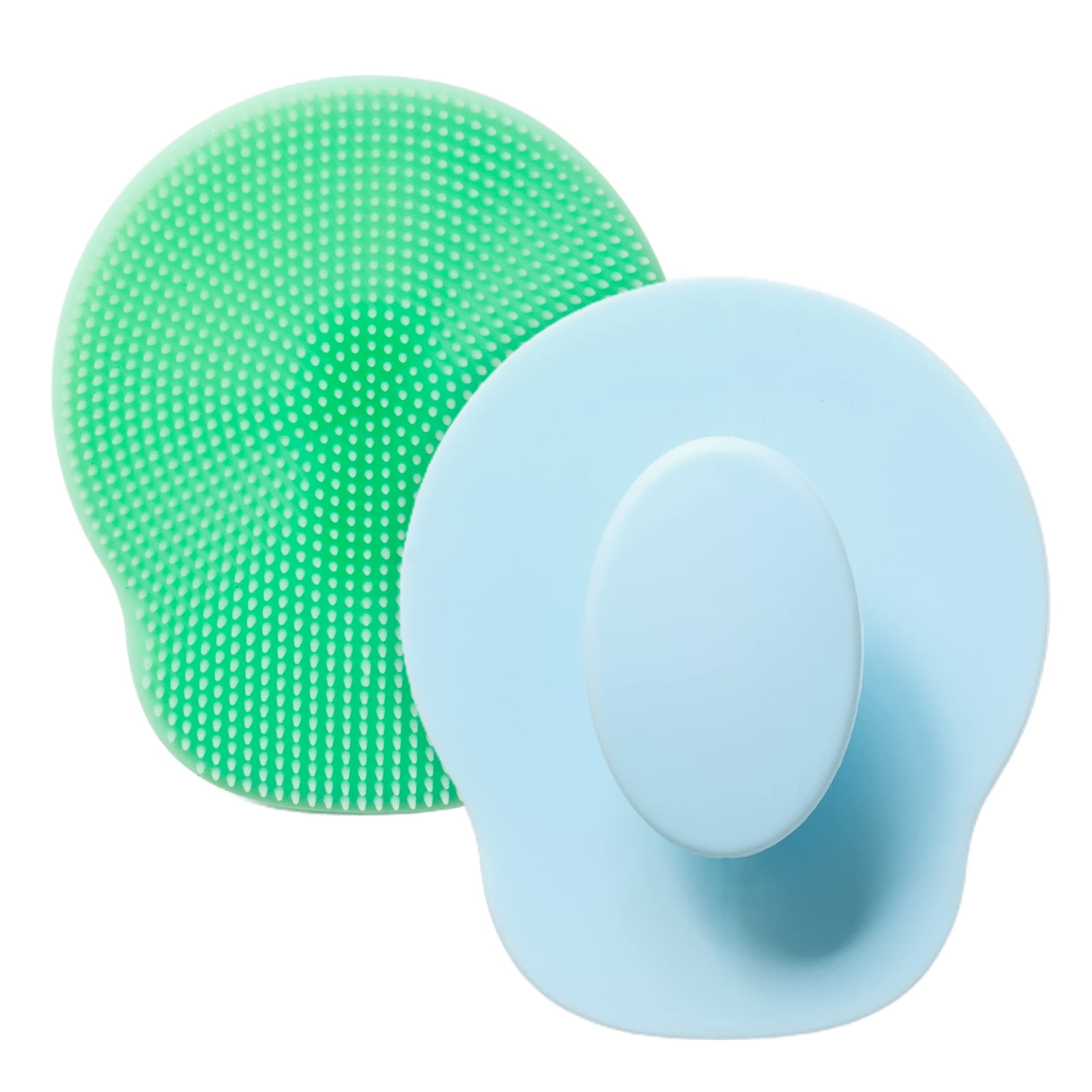 Ross Silicone Face Cleansing Scrubber – Soft, Flexible Bristles for Gentle Exfoliation, Deep Pore Cleansing, Blackhead Removal, and Facial Massage – Ideal for All Skin Types, Daily Skincare (Pack of 2)