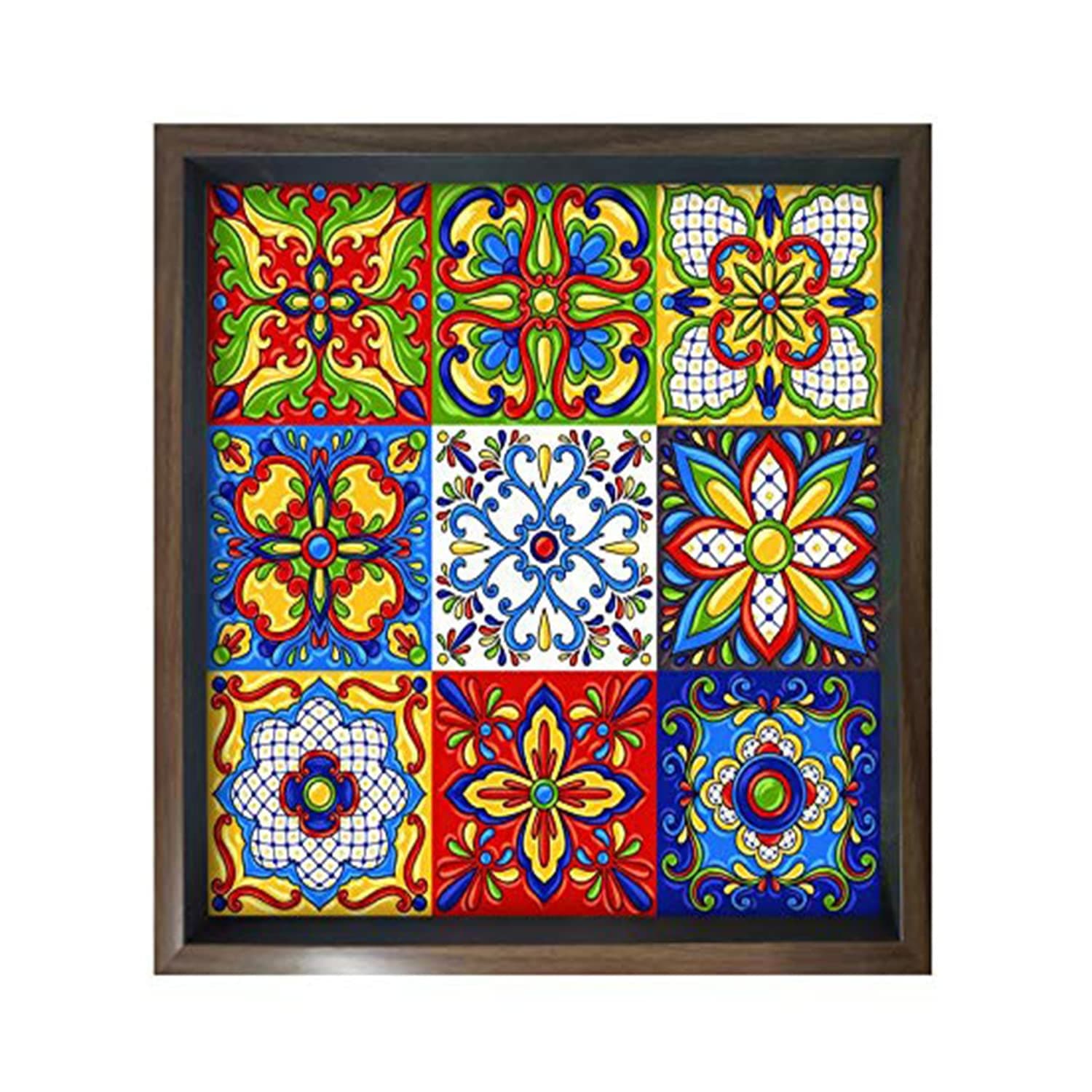 PAPER PLANE DESIGN Premium Square Serving Trays for Dinning Table, Home and Office, 9x9 Inch