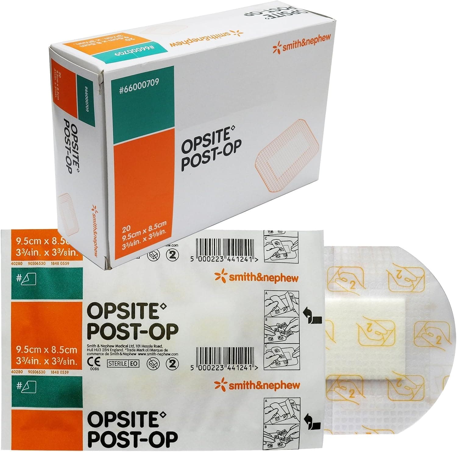 Opsite Post op WaterProof Pad dressing Size - 9.5cm x 8.5cm - 5 PCS
