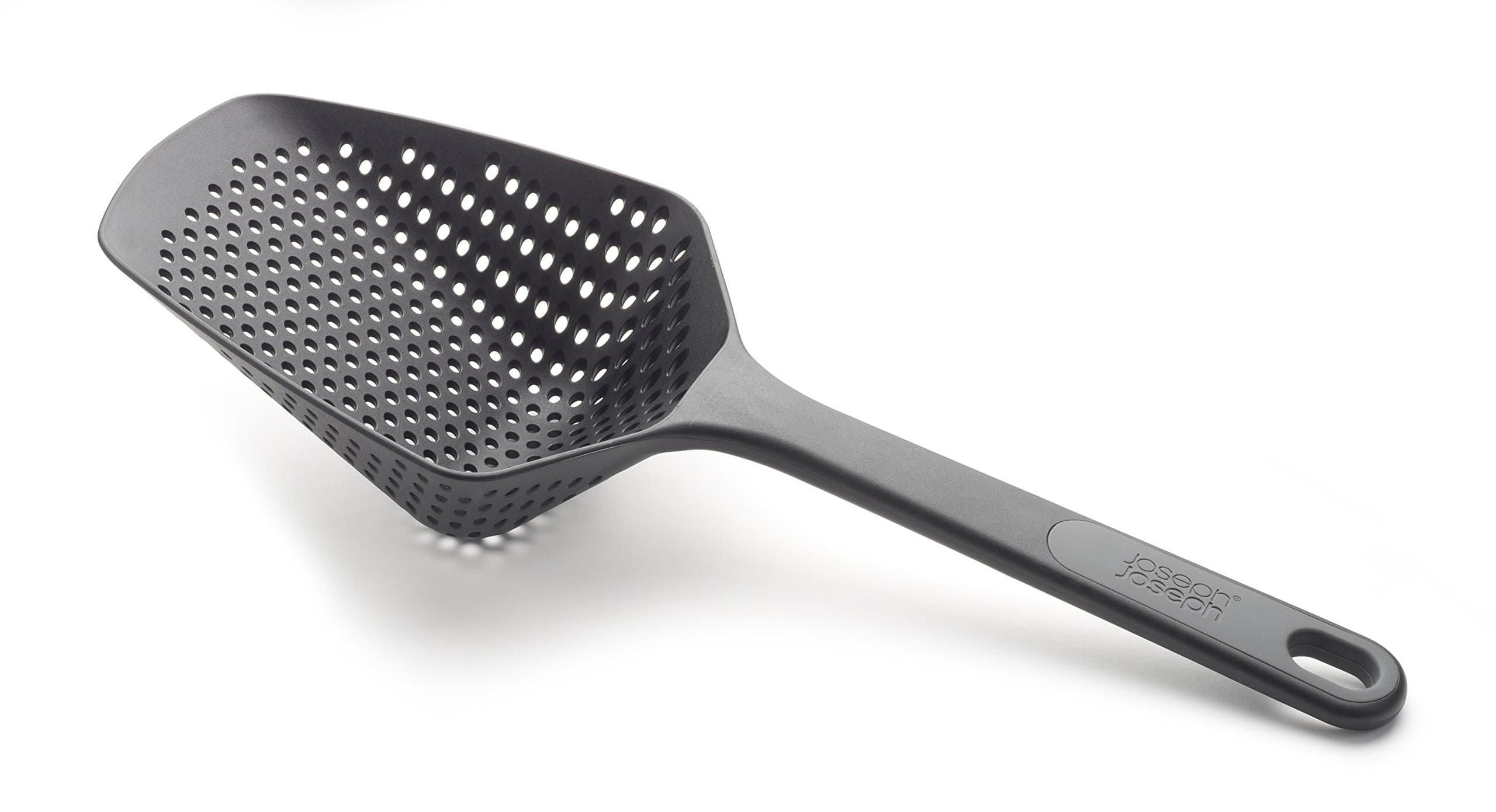 Joseph Joseph Large Plastic Slotted Spoon, Black