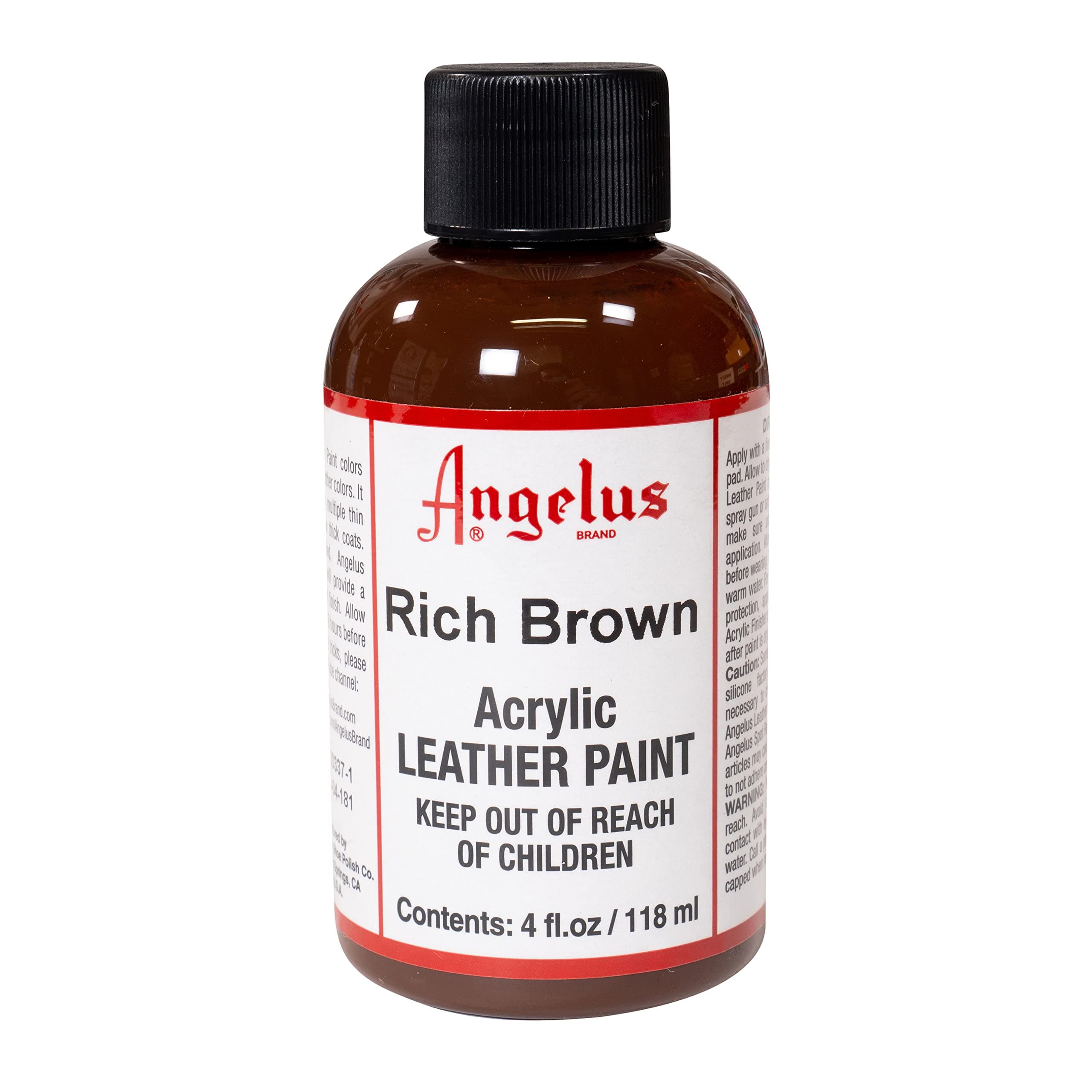 Angelus Angelus Acrylic Leather Paint-4 oz.- Rich Brown