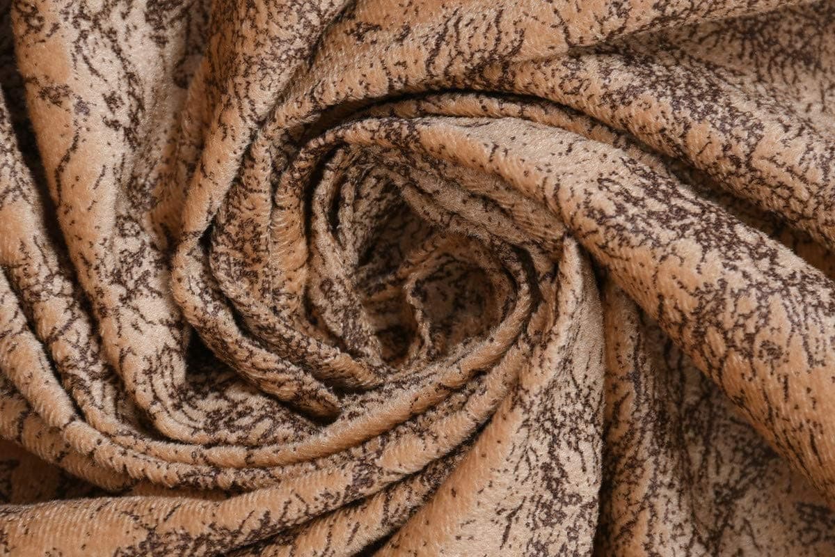 FRESH FROM LOOM Unstitched Swad Textured Fabric With Abstract Pattern for Sofa, Cushion, Table Cloth, Curtain (39x55 Inch/100x140 Cm-1 Meter|Brown).