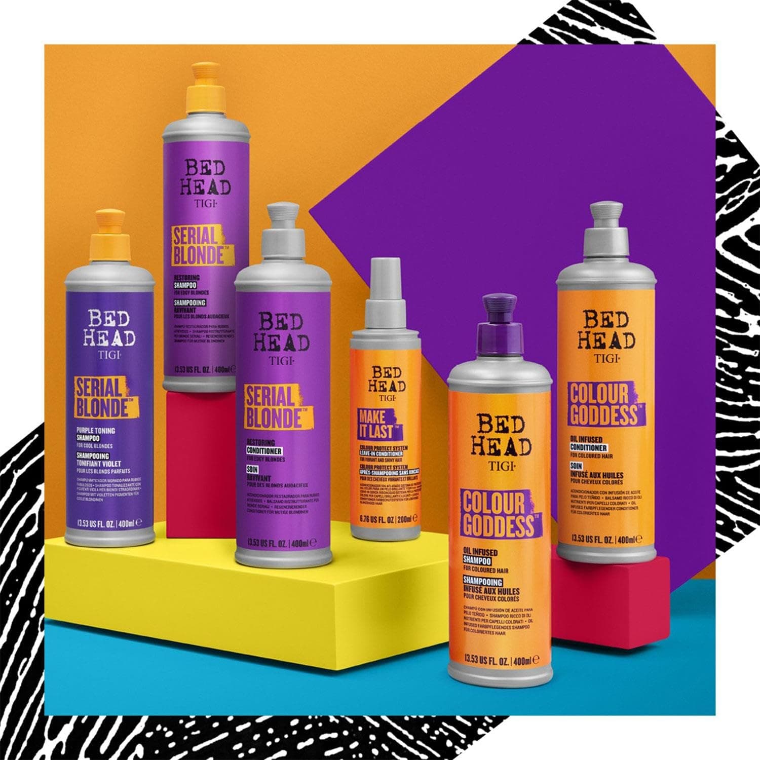 TIGI Bed Head Colour Goddess Oil Infused Shampoo with Vitamin E for Coloured Hair 400 ml