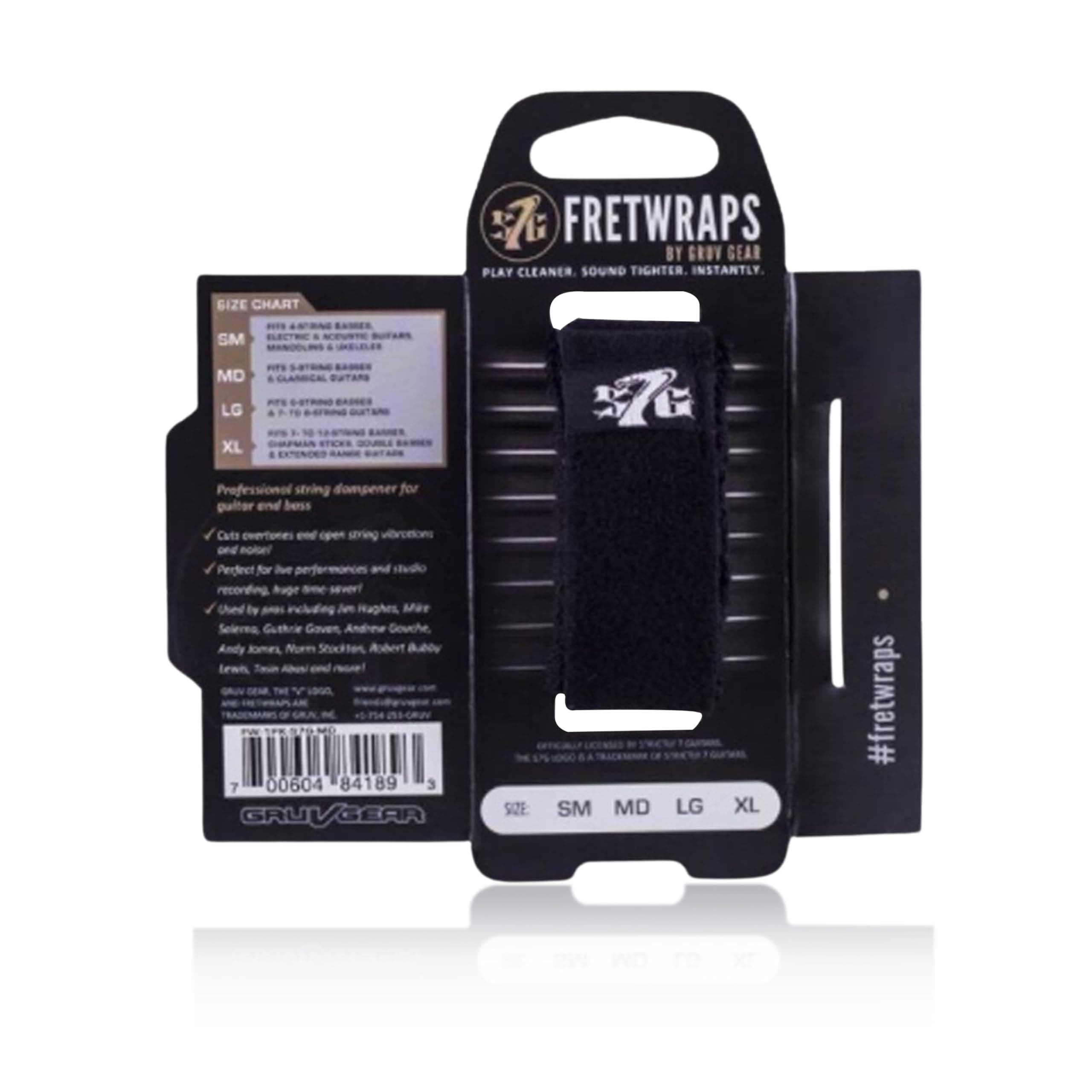 Gruv Gear/S7G FretWraps String Muter 1-Pack, Large, Black