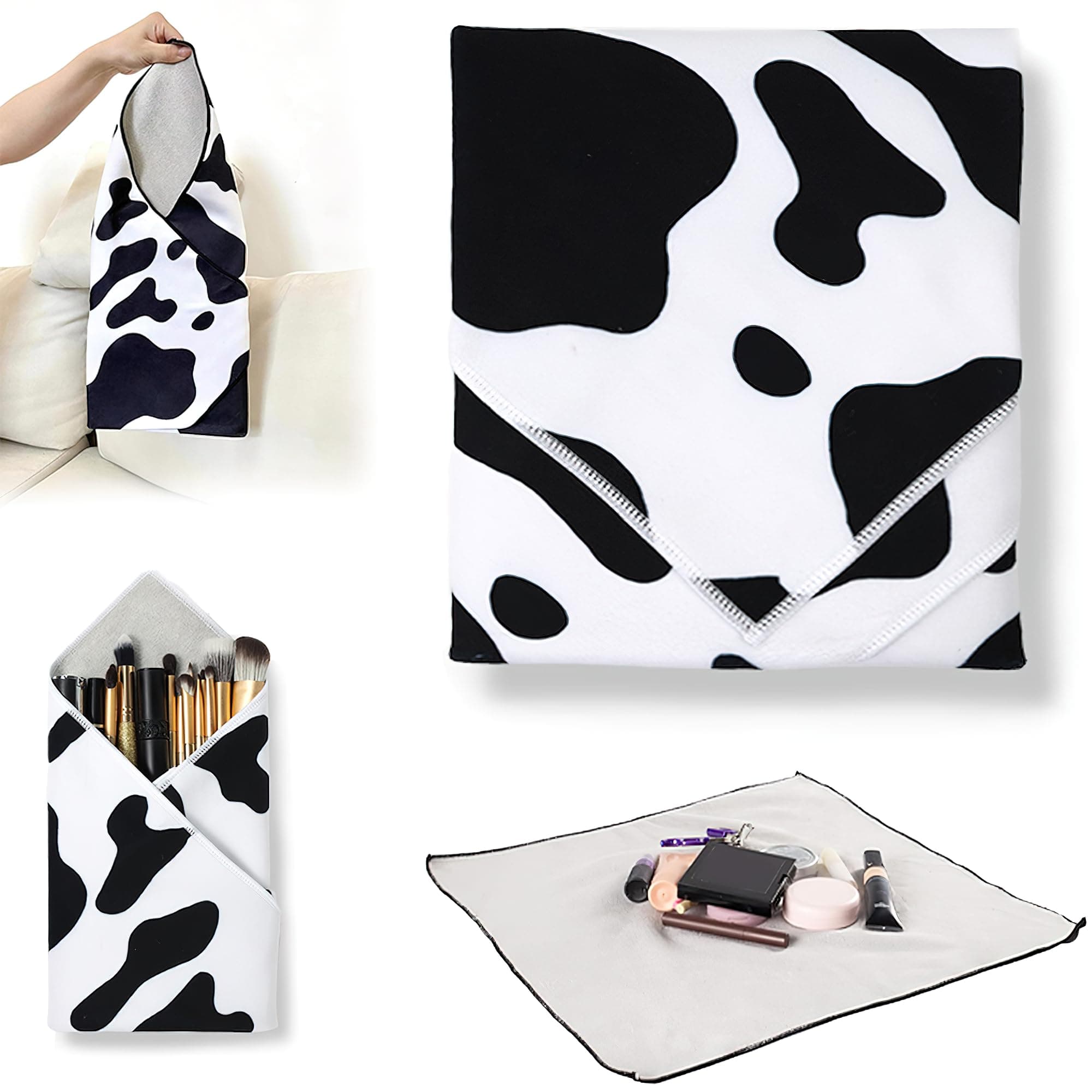 Kidoca Self Adhesive Cloth Wrap for Magic Makeup Bag, Multi-Purpose Anti-Scratch Camera Lens Wrap, Portable Cosmetic Bag, Protective Cloth, 20x20 Inches